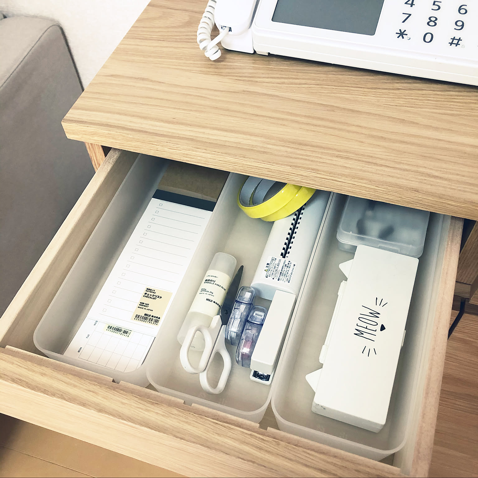 電話台 引き出し収納のアイデア・おすすめ商品・おしゃれな実例