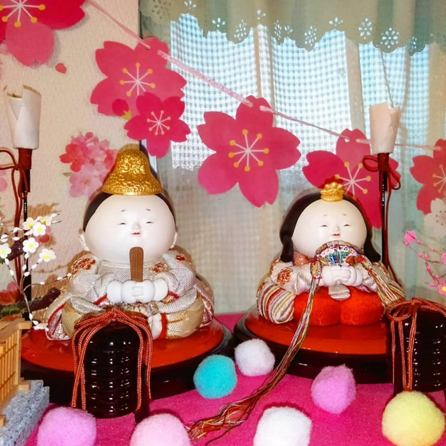 祝い人形 木目込み（手作り）結婚式 ウェルカムボードお雛様