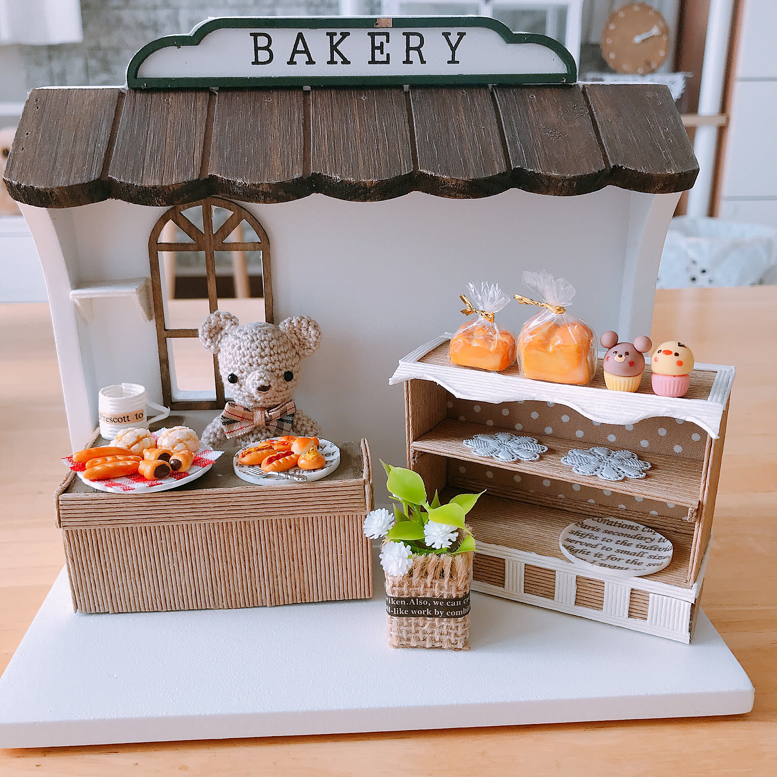 エコクラフト ミニチュア作品のおしゃれなアレンジ・飾り方の