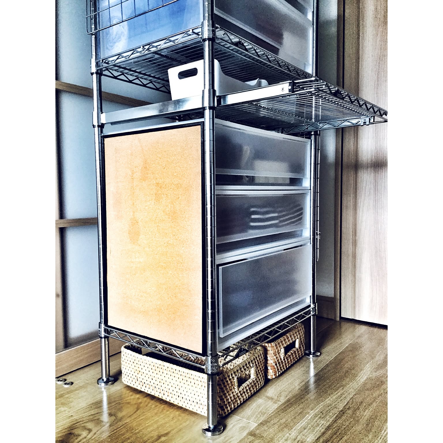 スチールラック・メタルラック IKEA NIKKEBY イケア IKEA 6段メタルラック 幅92cm 高さ181cm マルチアングル