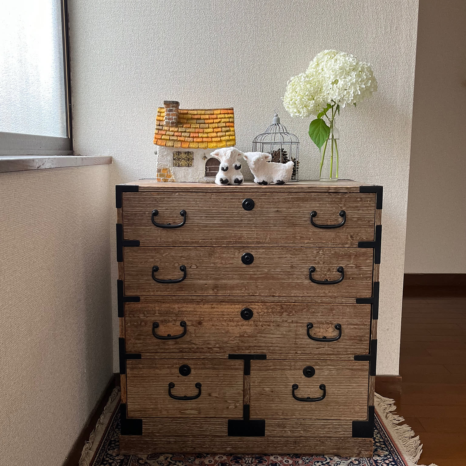 昭和レトロ　古家具　箪笥 楽天市場】【6ヶ月保証付】階段箪笥 幅67cm 幅57cm 和風家具 左