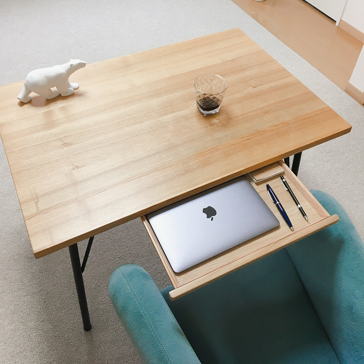 机 ローテーブルDIYのインテリア・手作りの実例 ｜ RoomClip（ルーム