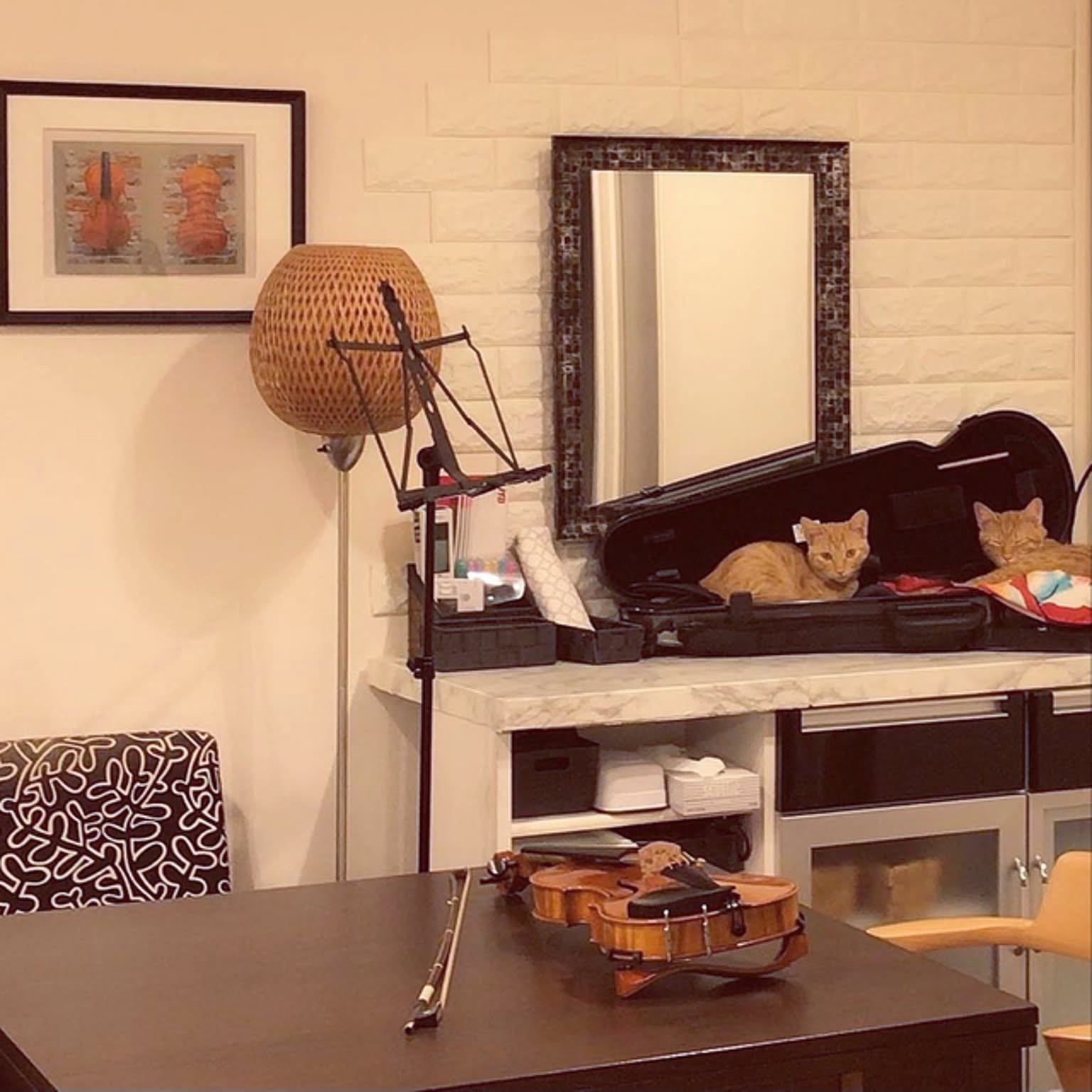 お値下げしました！ヴァイオリンケース　インテリアにも 79221340f126f9506902b601b737de