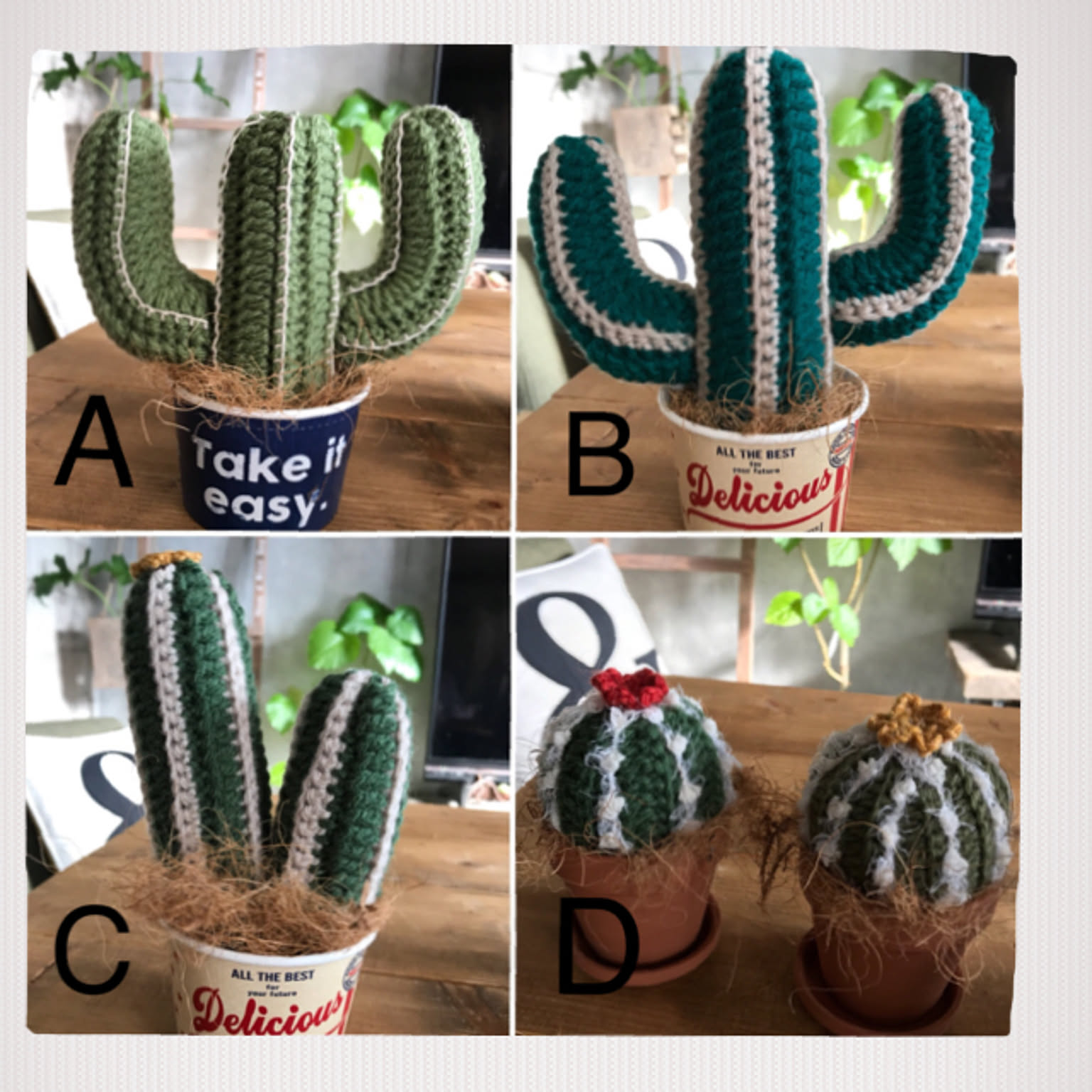 手編みサボテン インテリア雑貨 79b0ff9f74e23e80081d50d5dc37cf