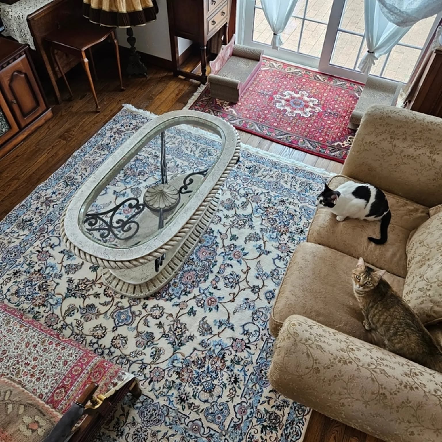 ペルシャ絨毯 インテリア アンティーク Amazon | ペルシャ絨毯風 ラグ ダイニングラグ ダイニング