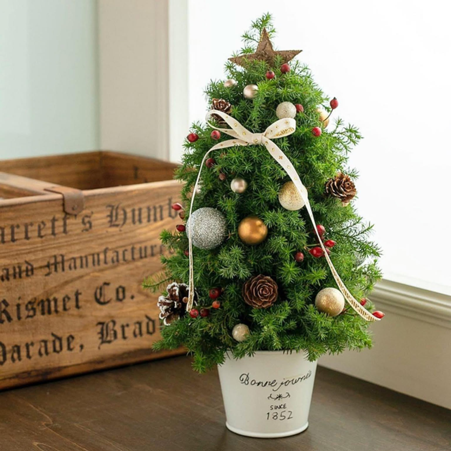 本物みたいなクリスマスツリー ハンドメイド ヒムロスギ モミの木 本物