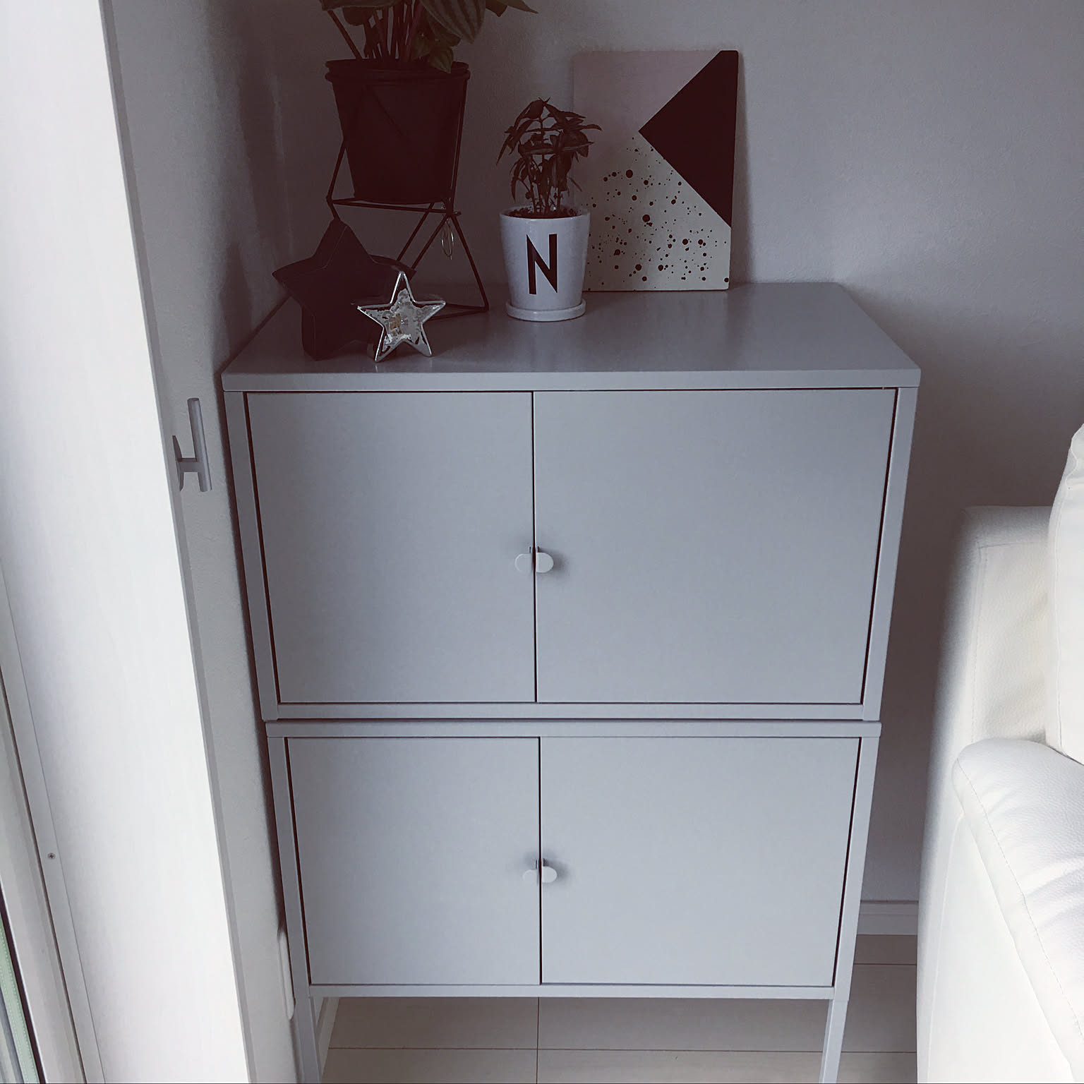 IKEA イケア LIXHULT リックスフルト キャビネット ブルー 希少