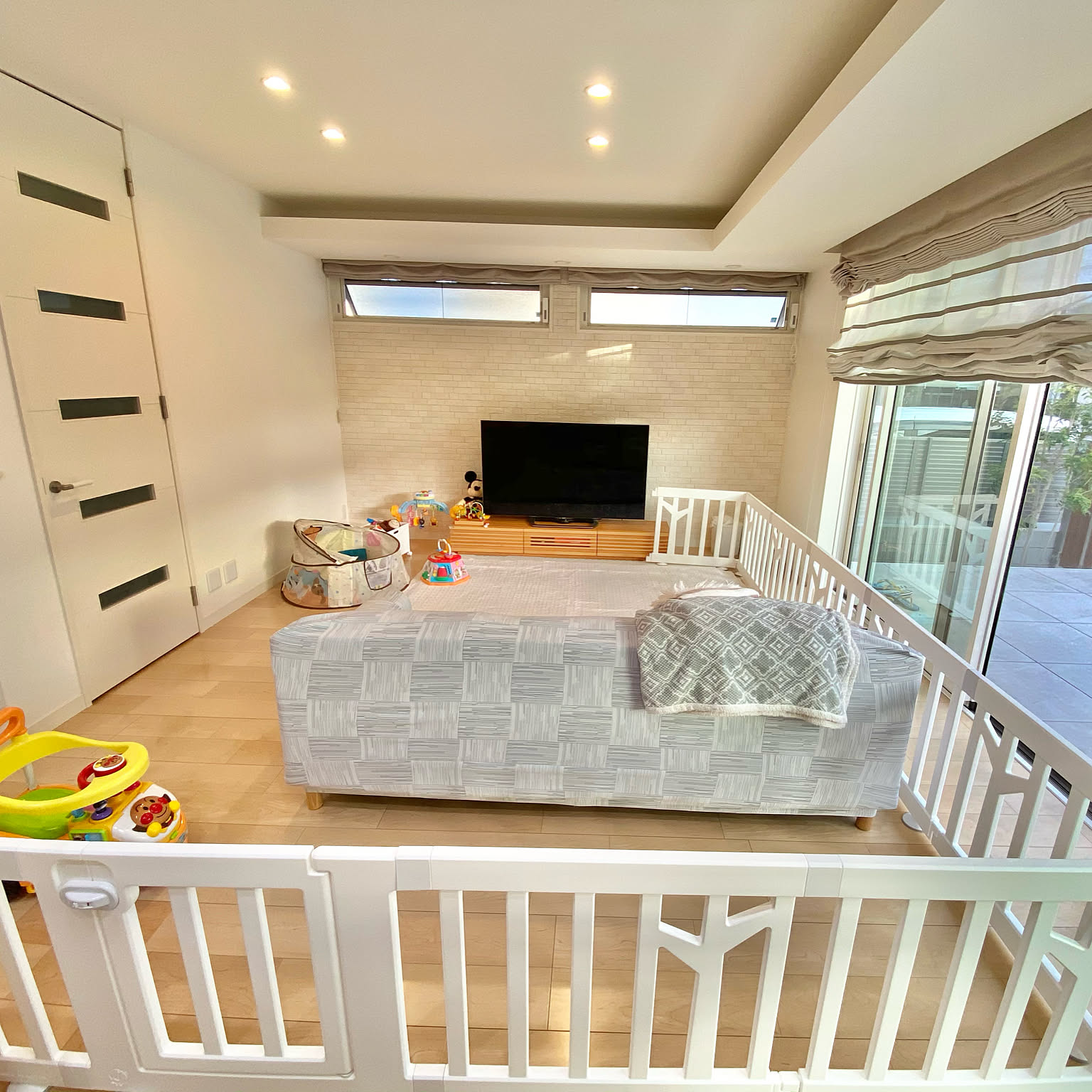 BIRCH ベビーサークル プレミアムインテリア ホワイト