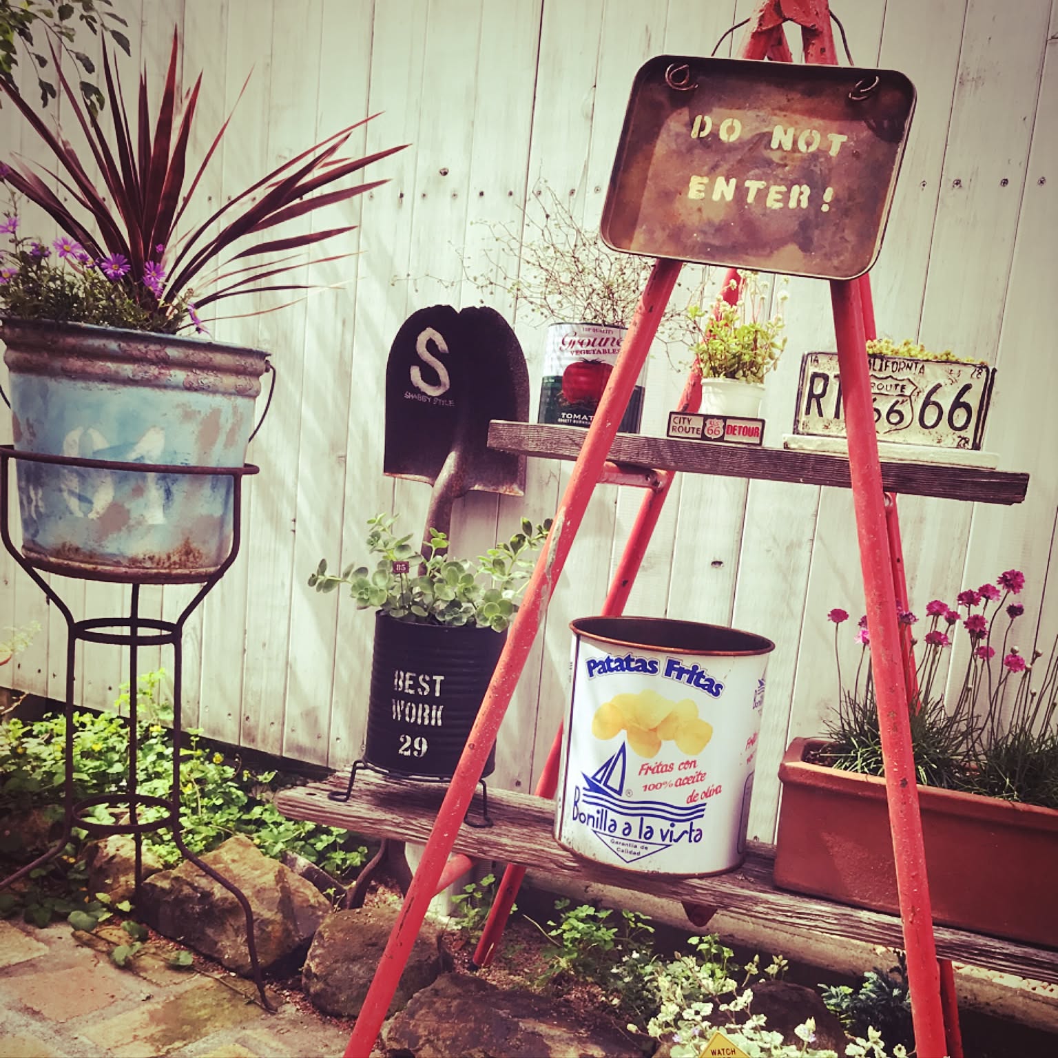 ジャンクガーデン サビ脚立のインテリア実例 ｜ RoomClip（ルーム