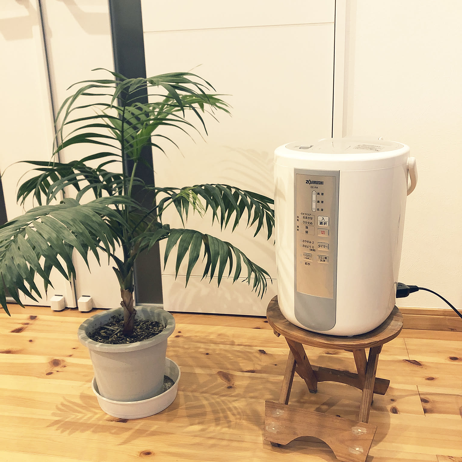 象印加湿器/加湿器/シンプルインテリア/ホワイト化/こどもと暮らす