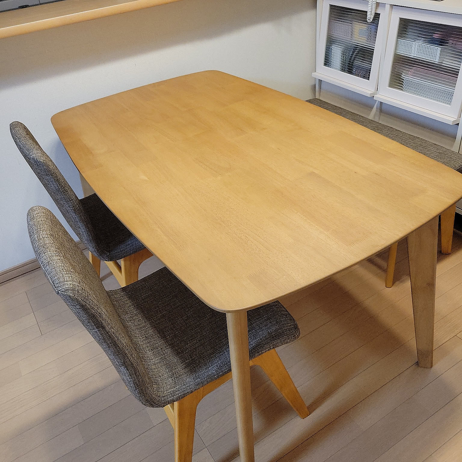 湯川家具 ダイニングテーブルセット にょん】湯川家具 4人掛け