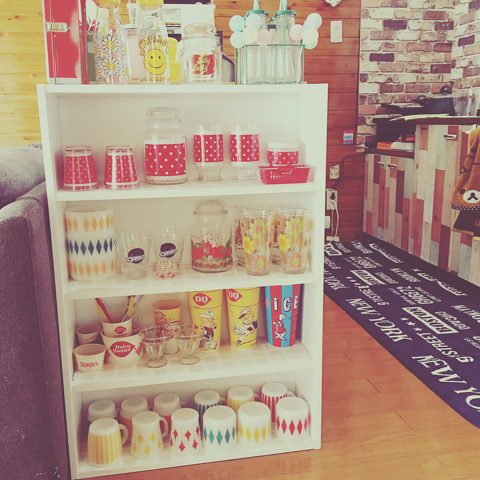 アメリカンヴィンテージ ストロベリーショートケーキのおしゃれな