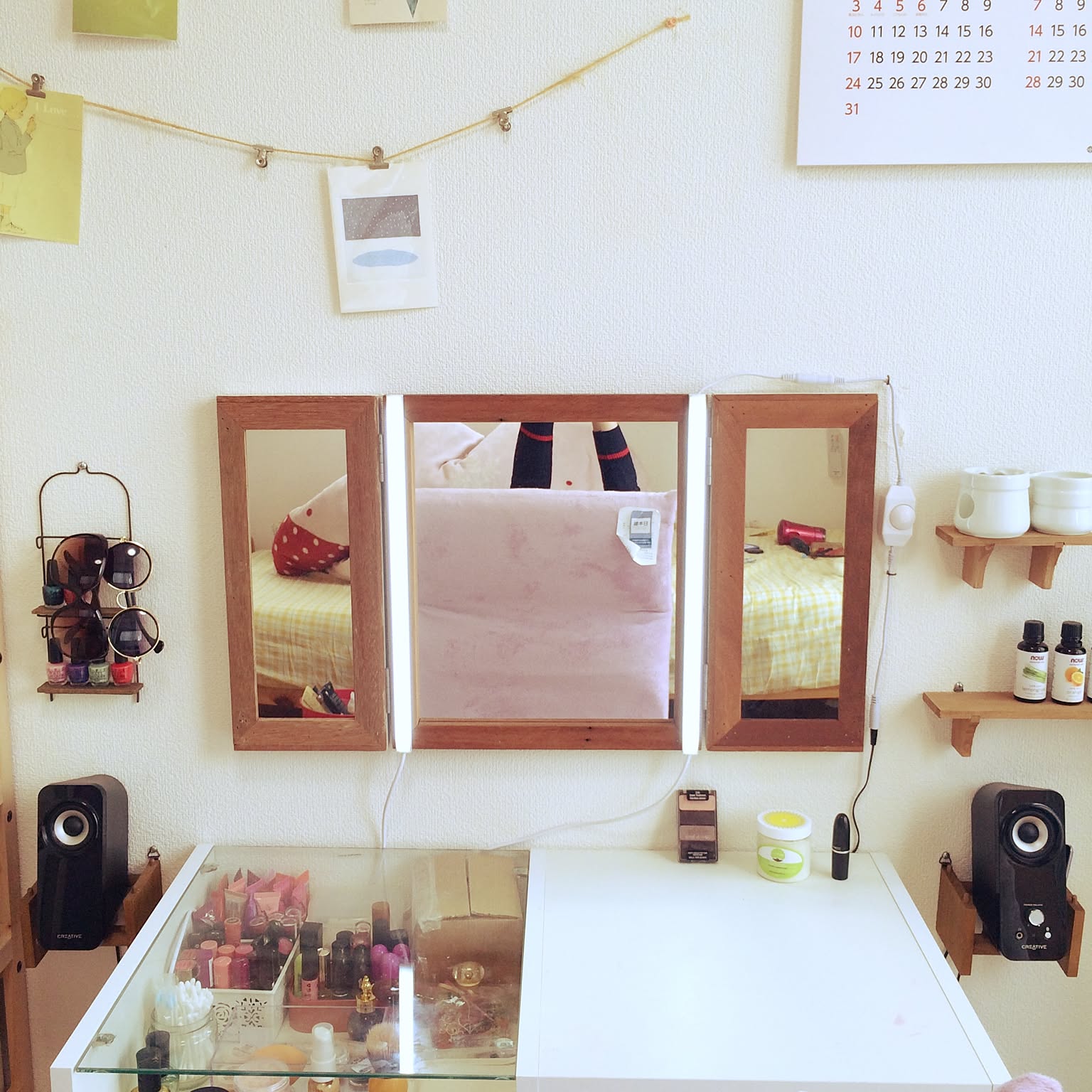 DIY 三面鏡ドレッサーのインテリア・手作りの実例 ｜ RoomClip（ルーム