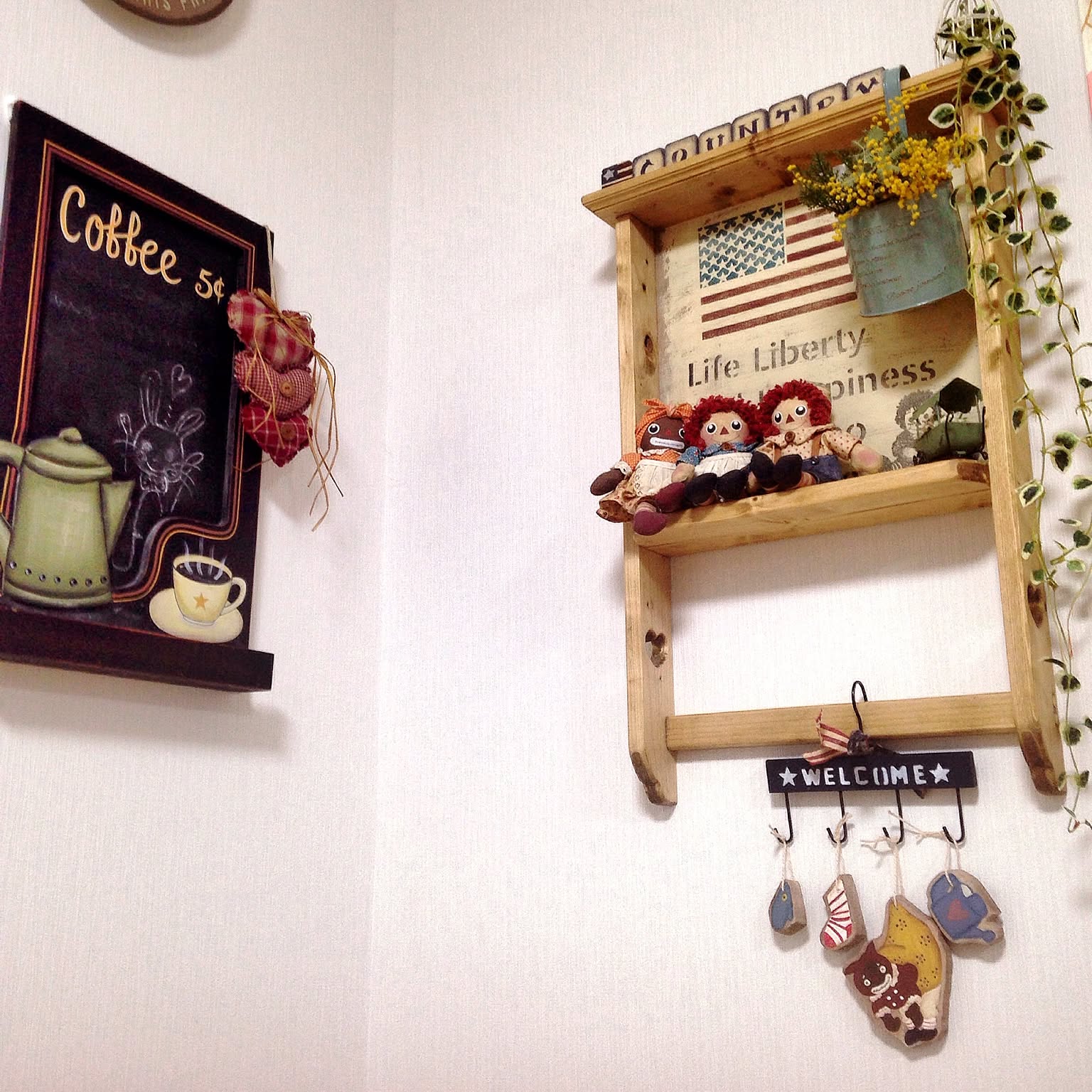 ⭐️アメリカンカントリー雑貨❤カントリーなお仲間大集合★タペストリーハンガー ⭐️アメリカンカントリー雑貨❤カントリーなお仲間大集合