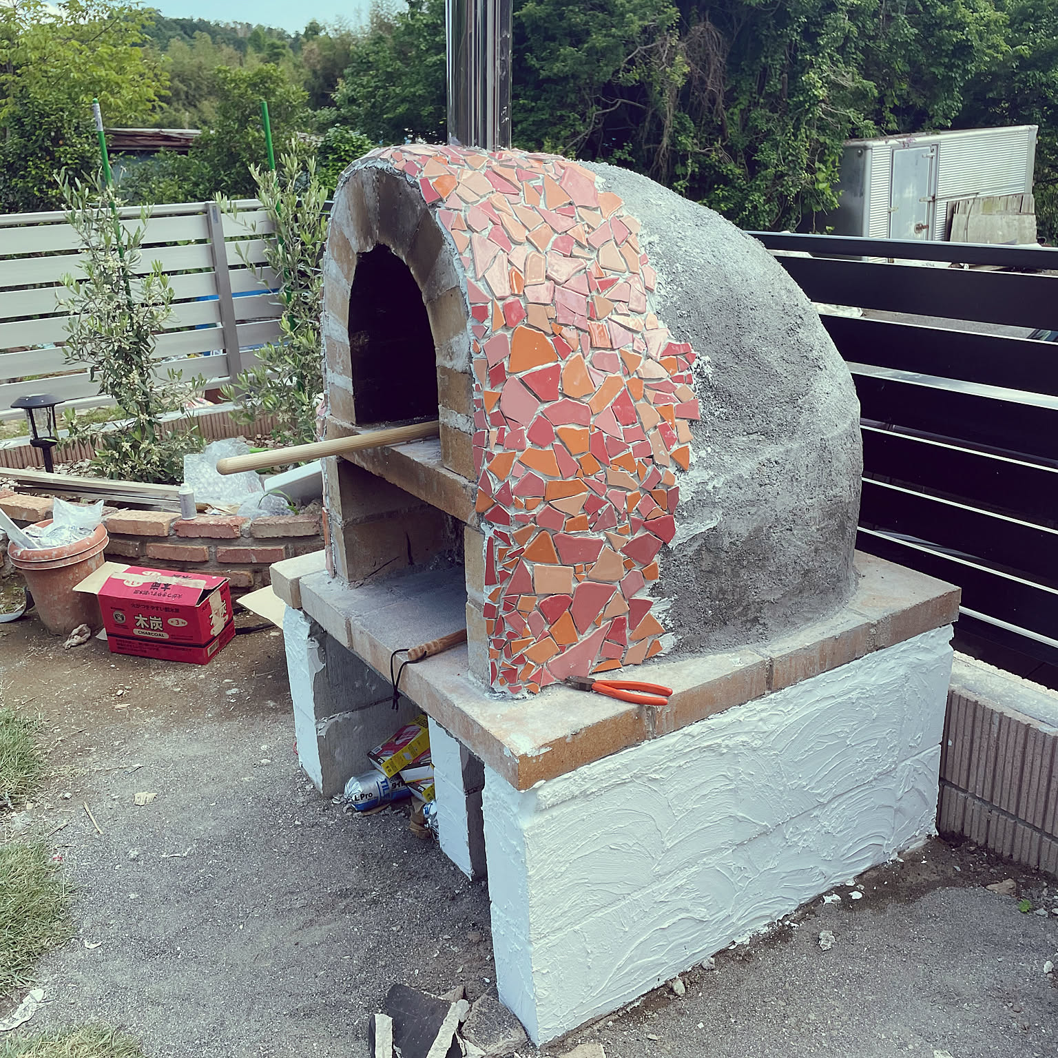 レンガ製 DIY バーベキューコンロ（ピザ釜） 幅60cm 直接引取限定 レンガ製 DIY バーベキューコンロ（ピザ釜） 幅60cm 直接引取