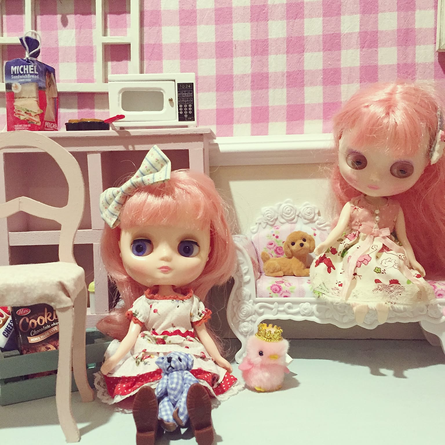 部屋全体/ドールファニチャー/ピンクガールズ/ドールハウス