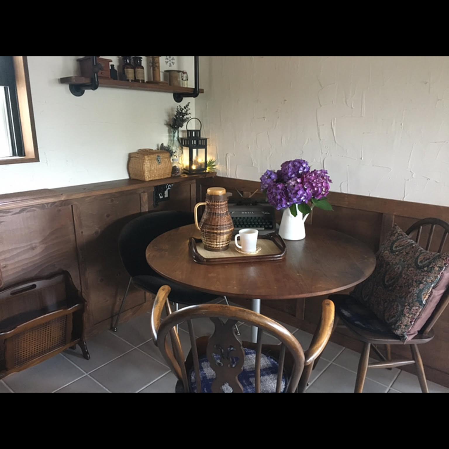 カフェテーブル 喫茶店③当時物 インテリア アンティーク 昭和レトロ ビンテージ 楽天市場】古材 テーブル チェア セット 3点セット カフェテーブル