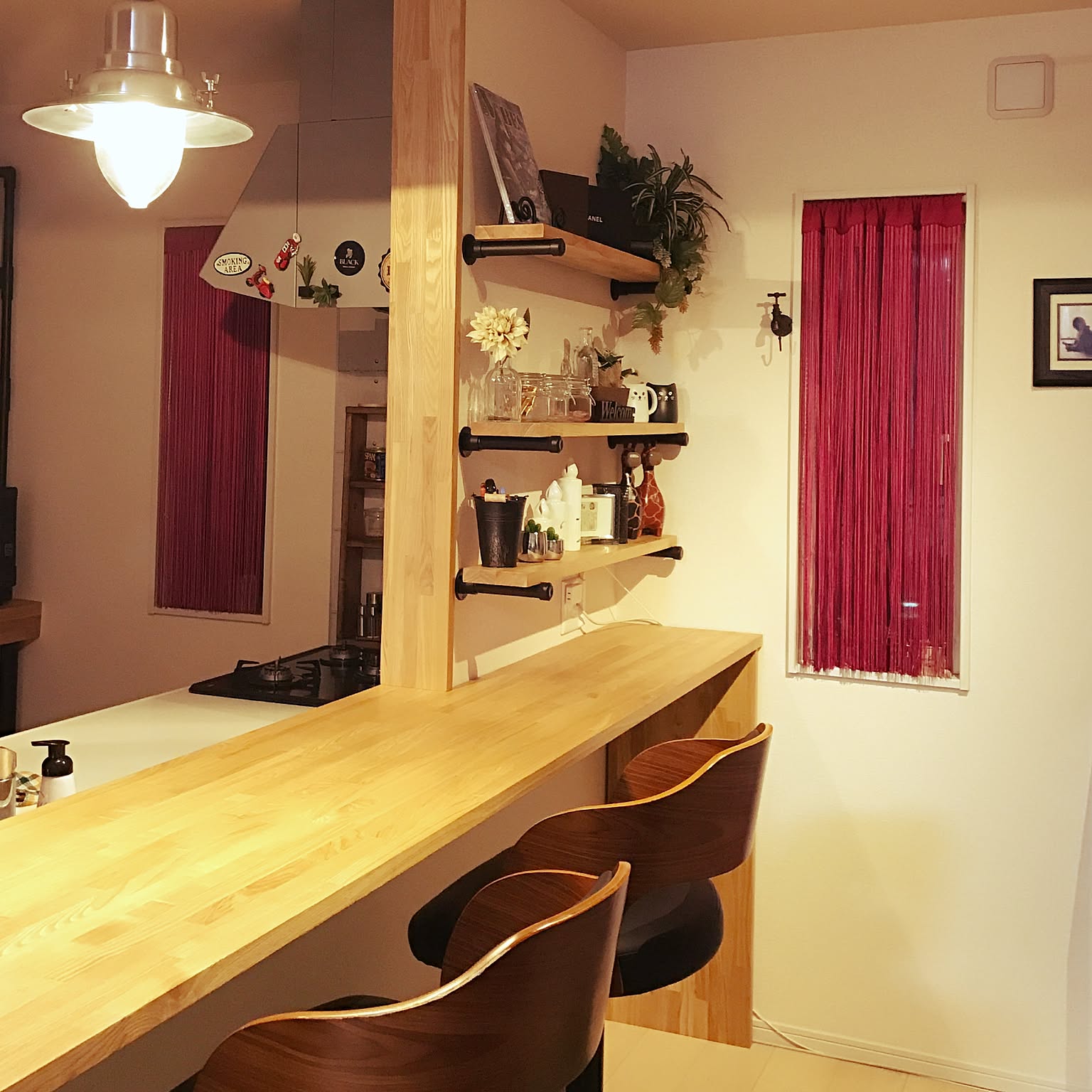 mam様 ホワイトキッチンカウンター 東京インテリア 【公式通販】