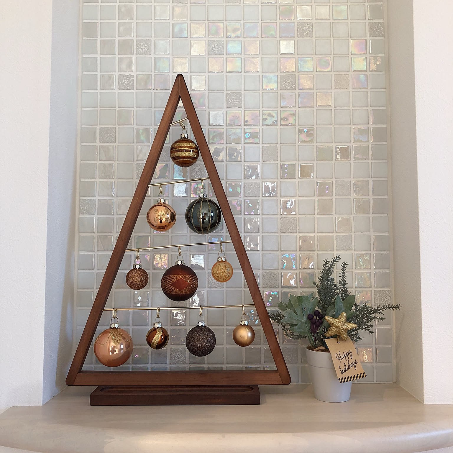 オーナメントツリー ウッドスタンド 5個　ニトリ オーナメントツリー ウッドスタンド ニトリ - メルカリ