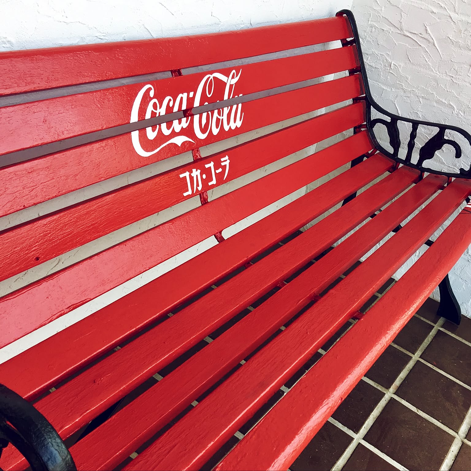 Coca-Cola アウトドアベンチ 赤 Coca-Cola アウトドアベンチ 赤 Coca-Cola アウトドアベンチ 赤 Coca