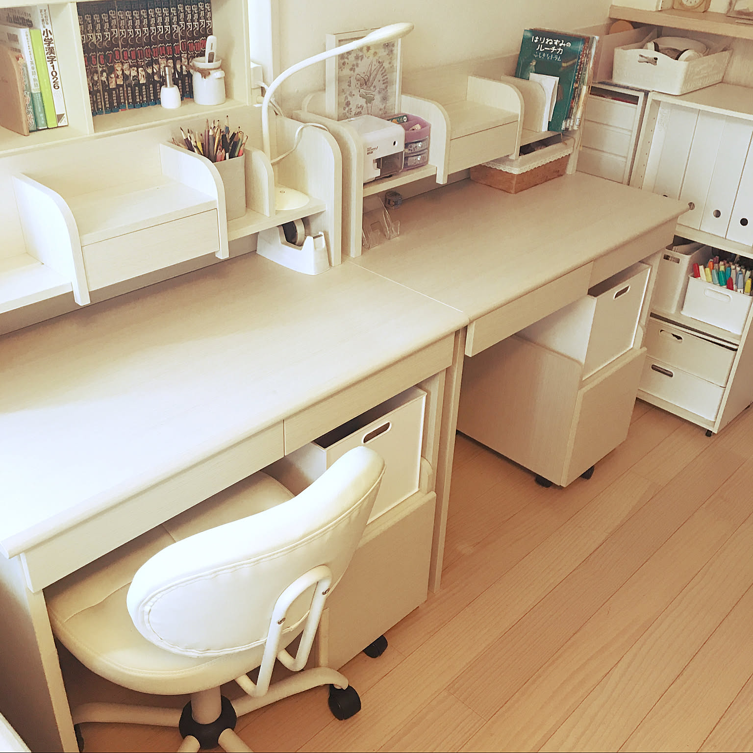 あきちゃん様専用 ニトリ 学習机 レトアーデ デスクワゴンセット