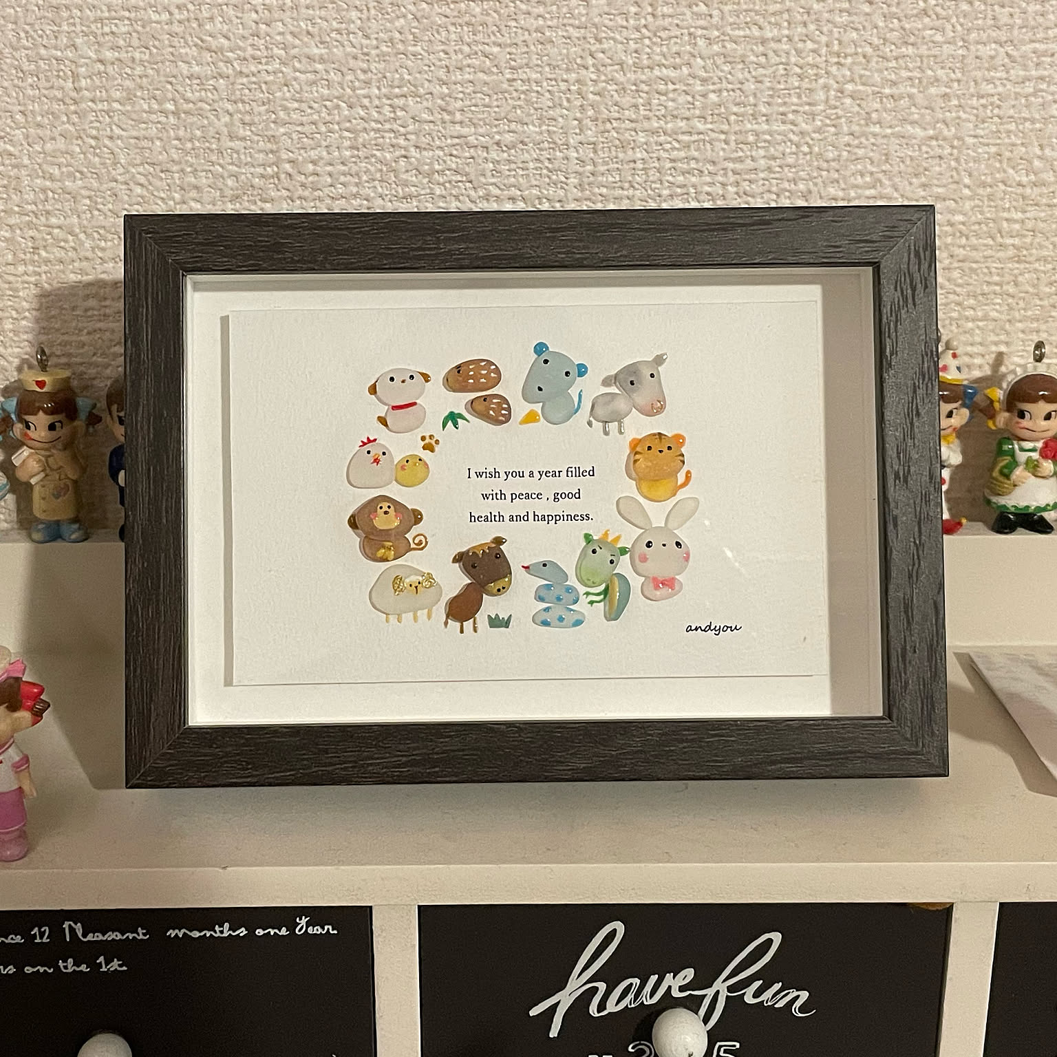 6-126「プリティエンジェル blue②」シーグラスアート　インテリア　雑貨 シーグラスアート の Pinterest ボード：「シーグラス」の