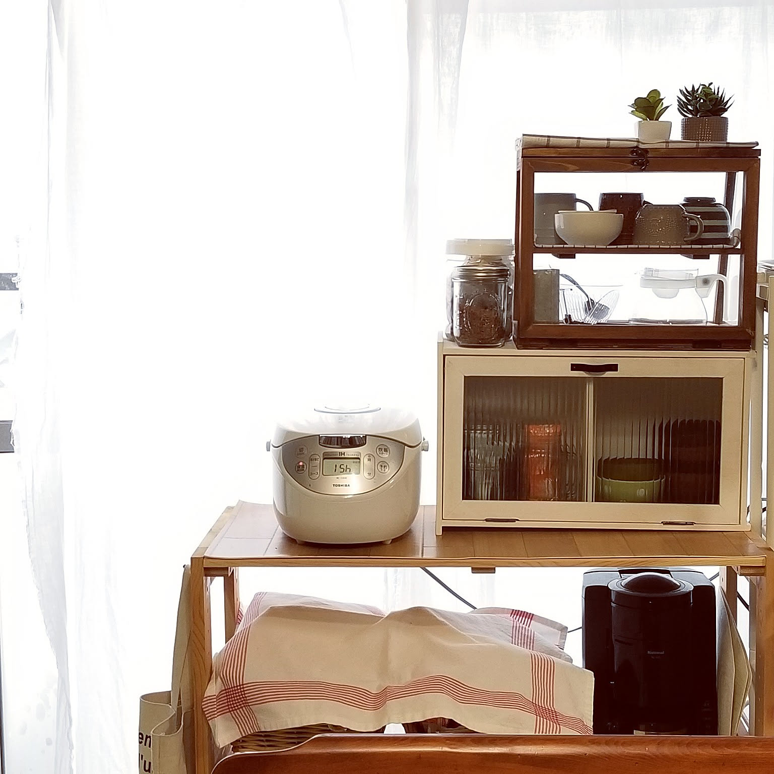 cubic style】急募です! 食器棚 ナチュラルウッド 80 cubic style