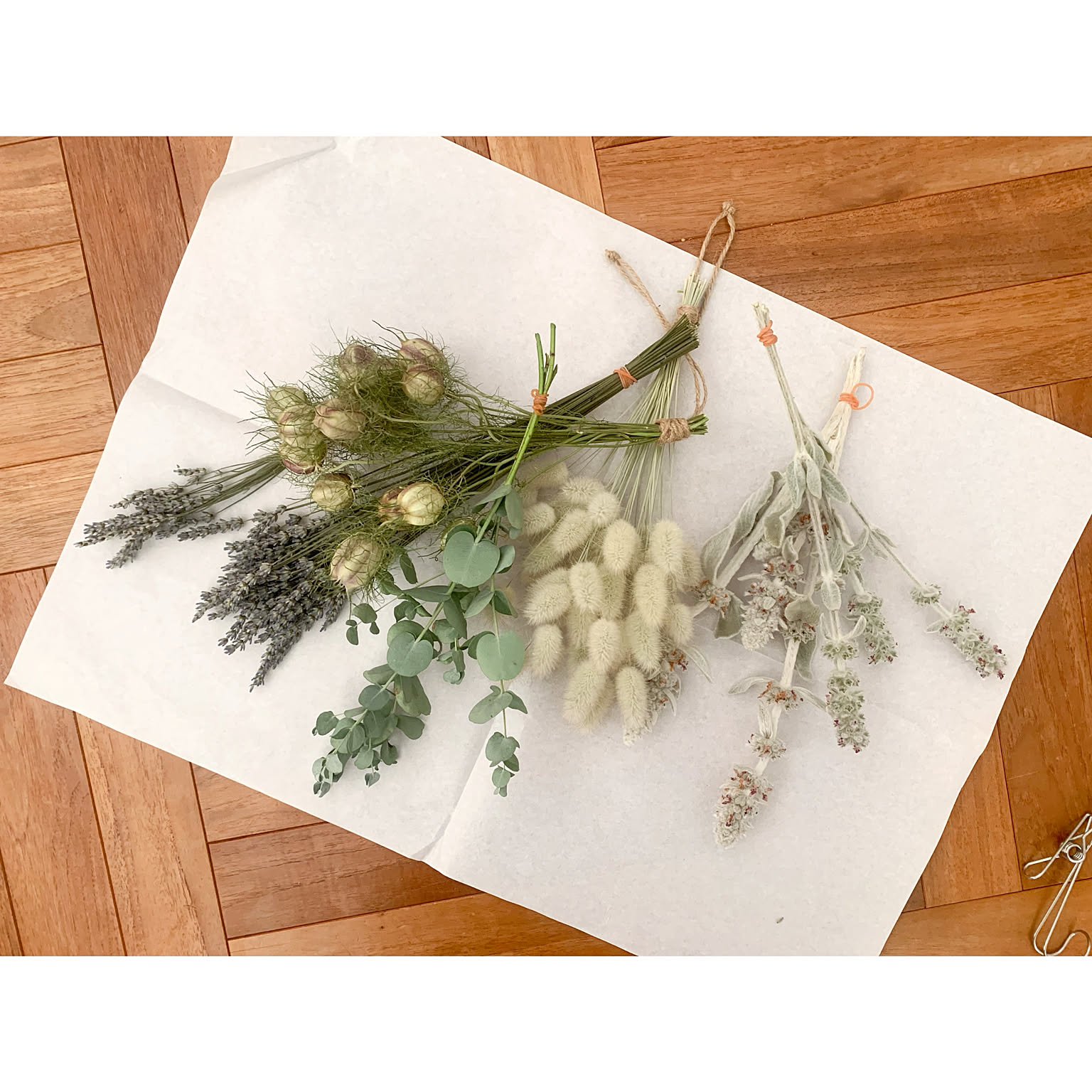 ドライフラワーラグラスバニーテールくすみカラーミックス100本