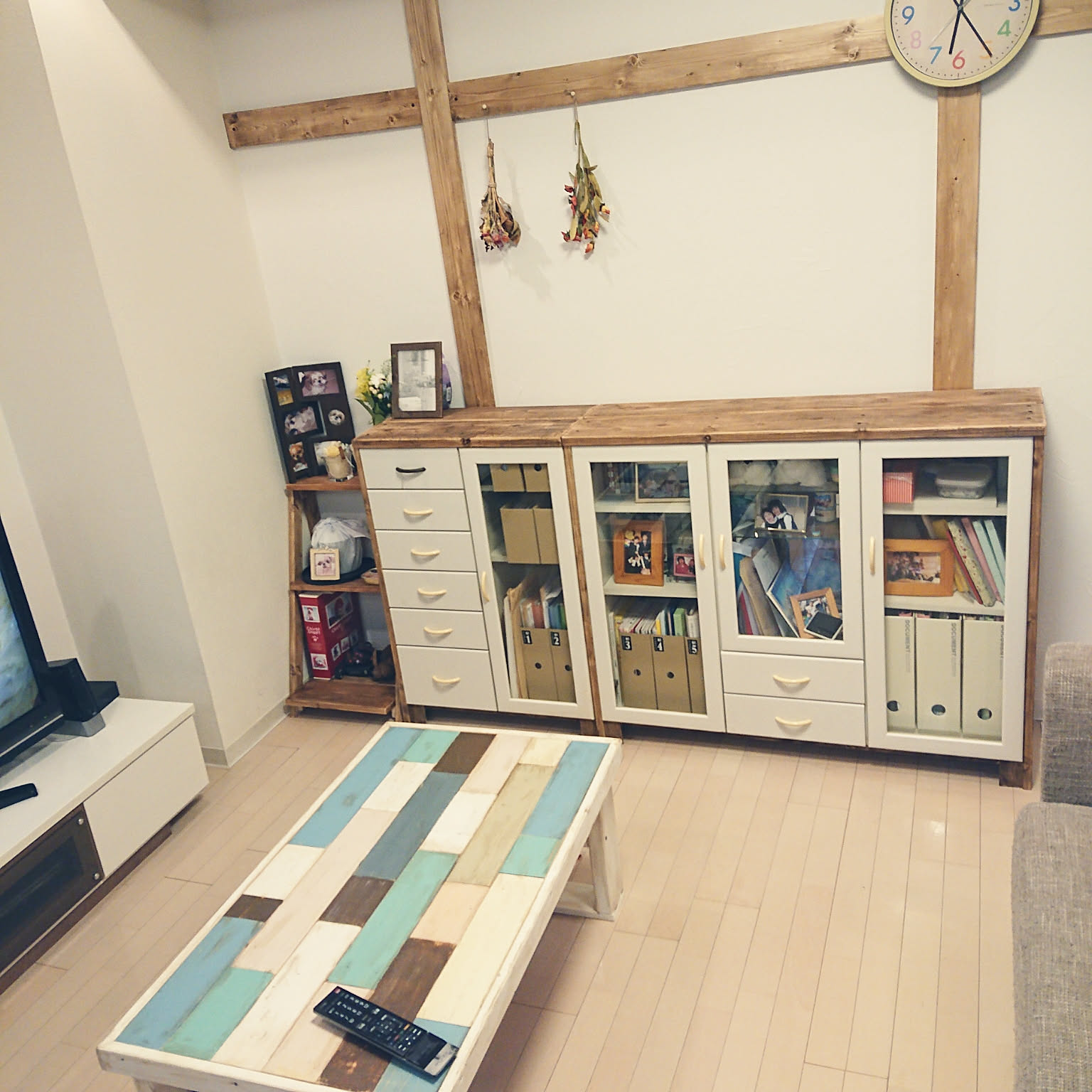 ローテーブル【一点物】ハンドメイド センターテーブル 木材