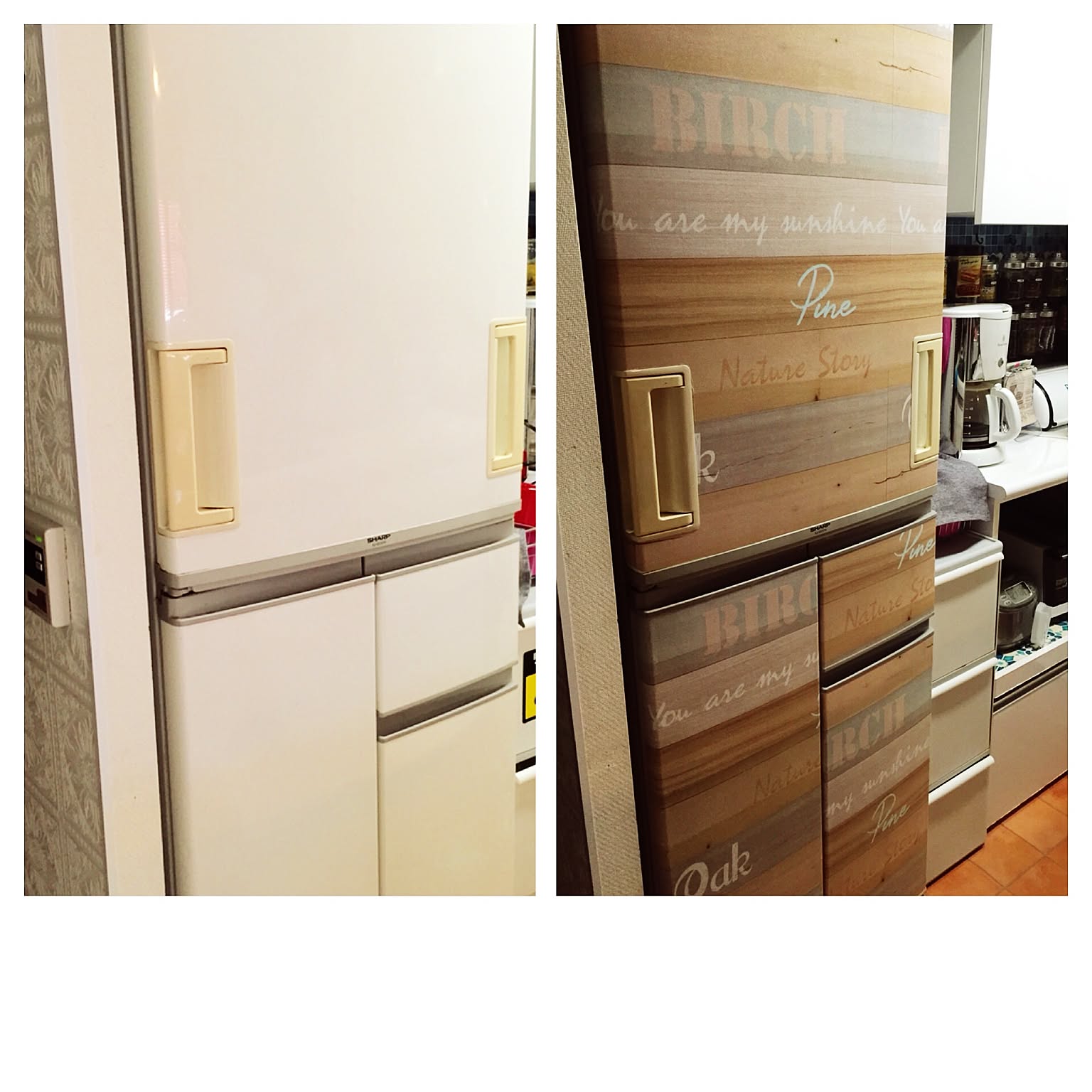 キッチン/冷蔵庫/カッティングシート/北欧/ハンドメイド...などのインテリア実例 - 2015-03-25 23:41:35 ｜  RoomClip（ルームクリップ）