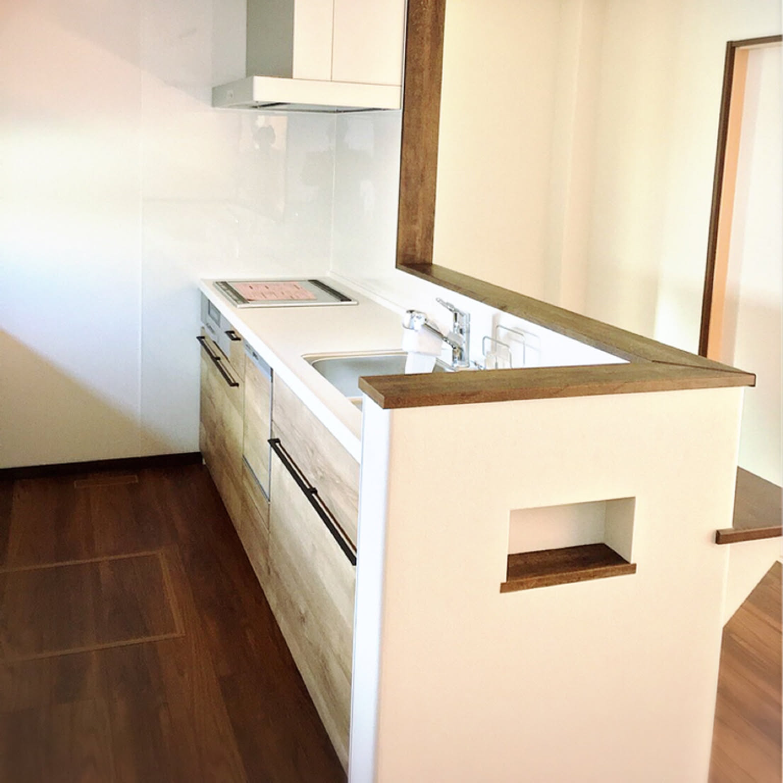 再再お値下げ中☆キッチンカウンター　リビング　ダイニングにも 楽天市場】キッチンカウンター 収納 カウンター下 ナチュラル/ホワイト