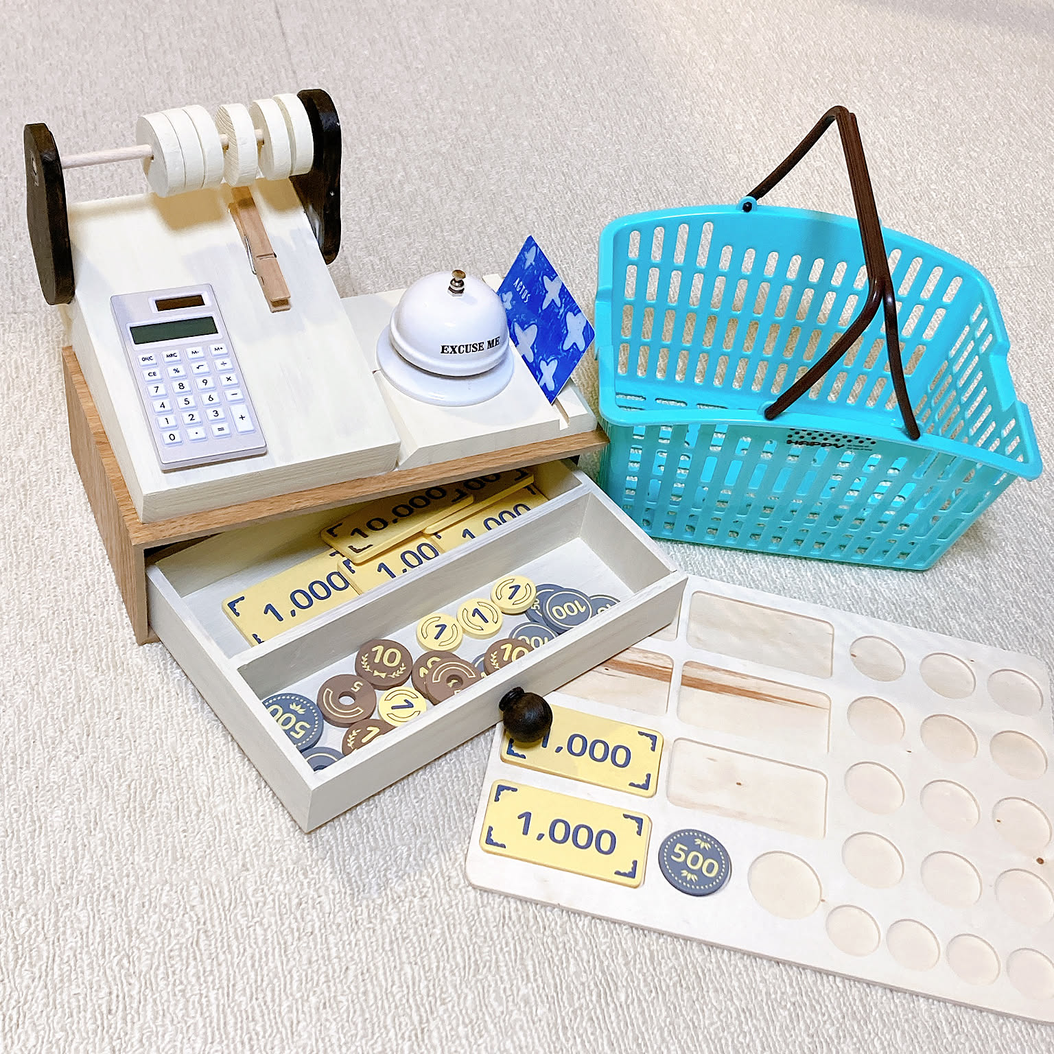 レジのおもちゃ/百均/3COINS/セリア/おみせやさんごっこ...などのインテリア実例 - 2022-04-15 22:52:54 ｜  RoomClip（ルームクリップ）