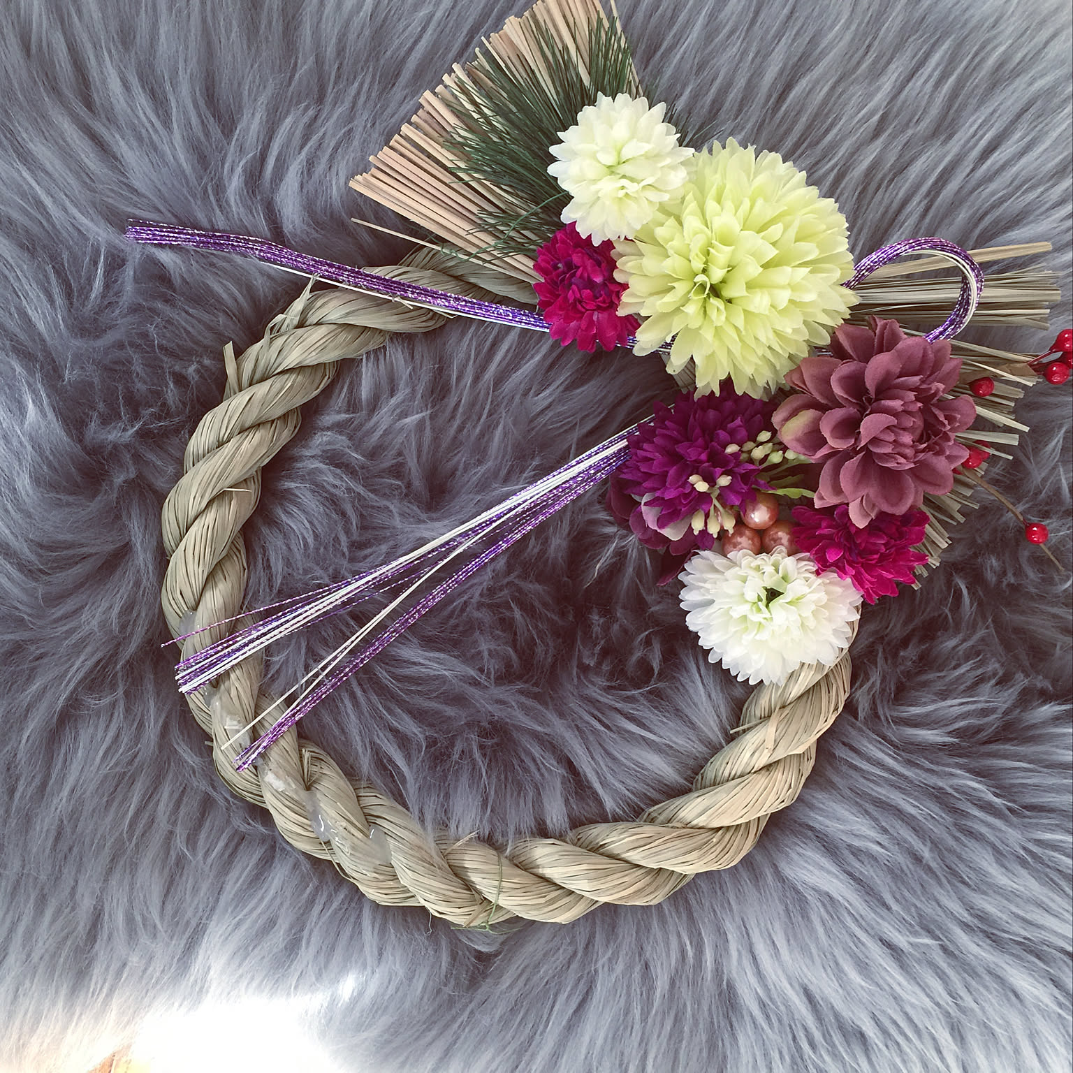 d801洋風しめ縄飾り⭐️しめ縄リース しめ縄 リース おしゃれ」の人気