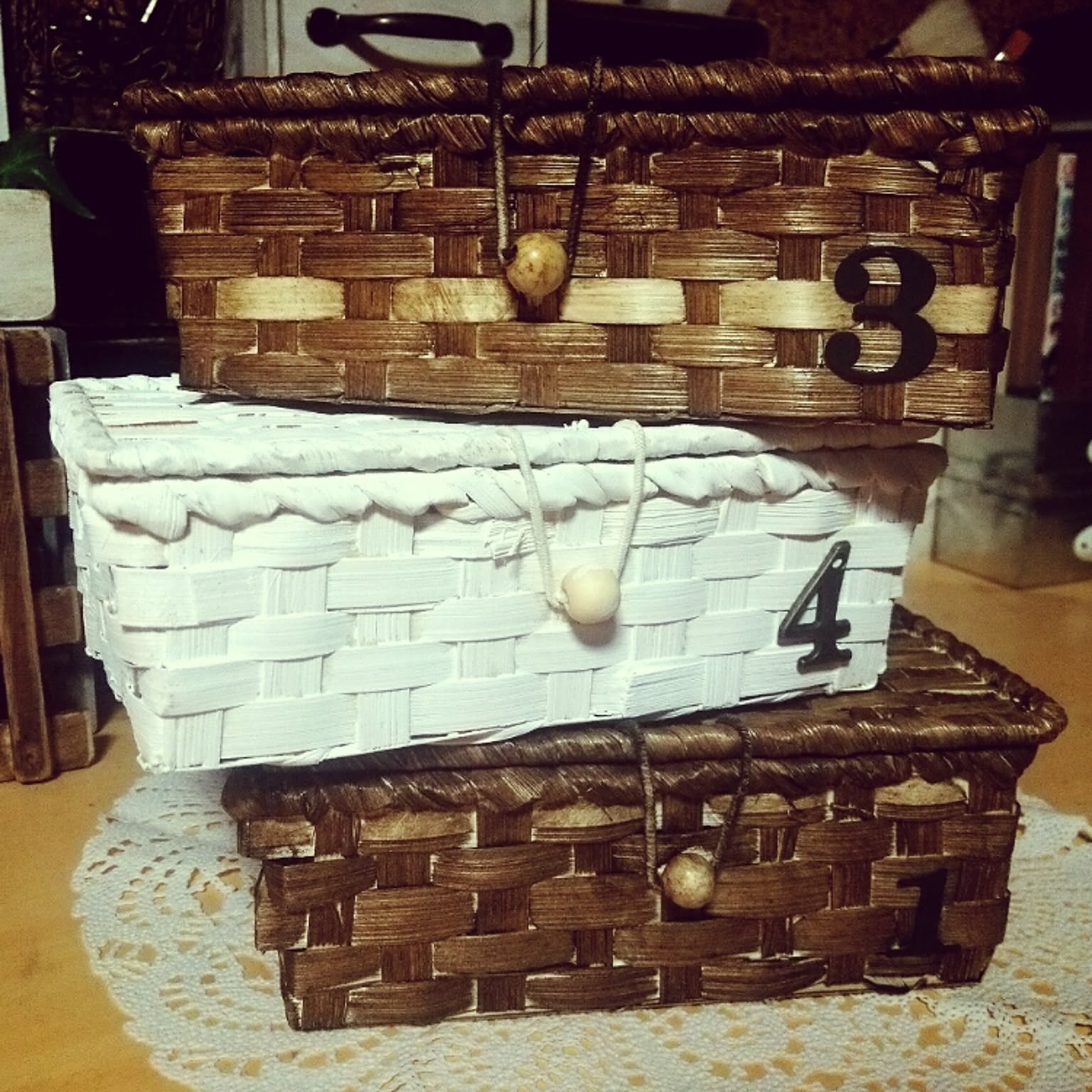 リメイク 木製バスケット特大サイズ