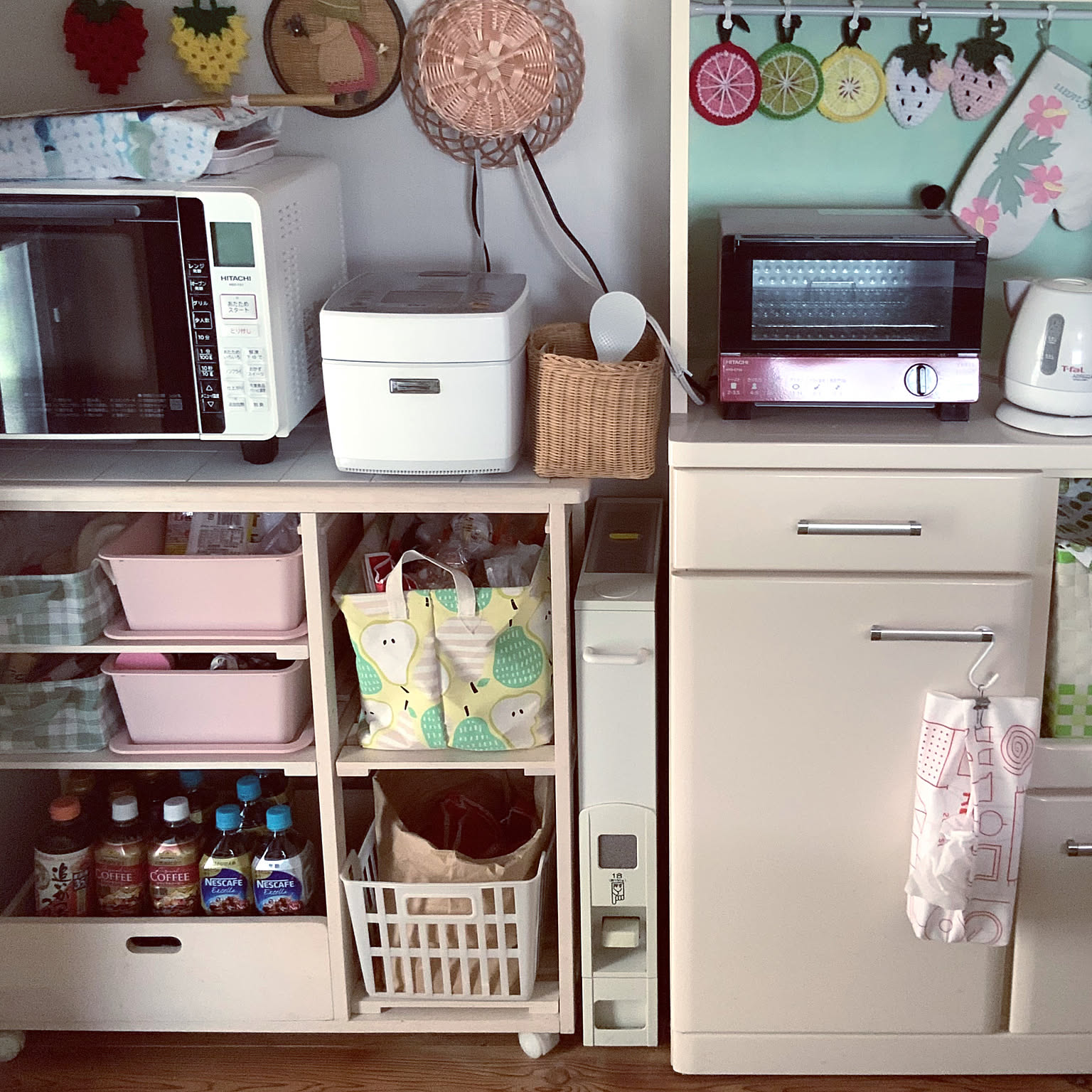 米びつ キッチンワゴンのおすすめ商品とおしゃれな実例 ｜ RoomClip