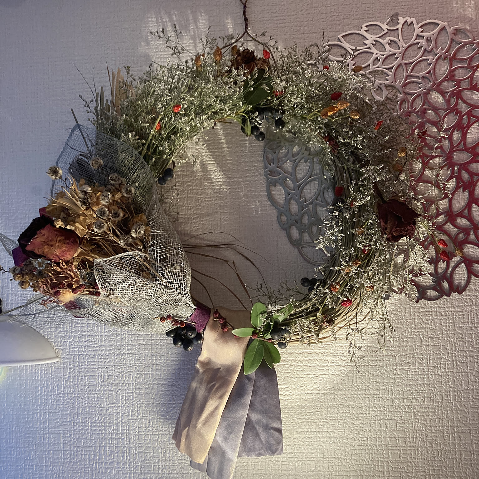 おレモングラスの和洋風リース カルチャーデザイン部だより〜レモングラスのリース作り