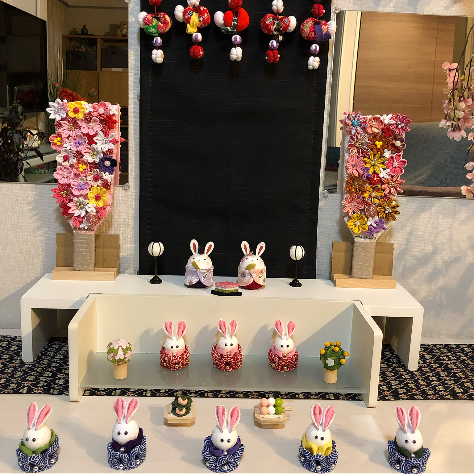 楽天市場】【受注生産品】雛祭 つまみ細工 2個セット ひなまつり
