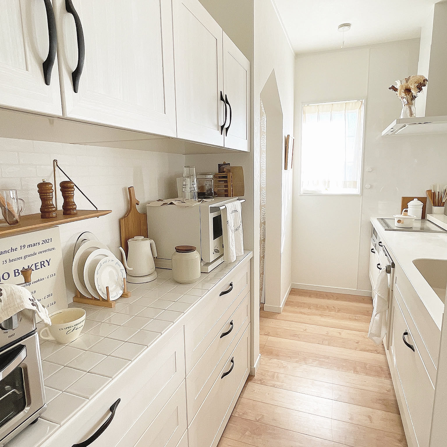 キッチン/住友林業/IKEA/ikeaの食器棚/グレーの食器棚などの