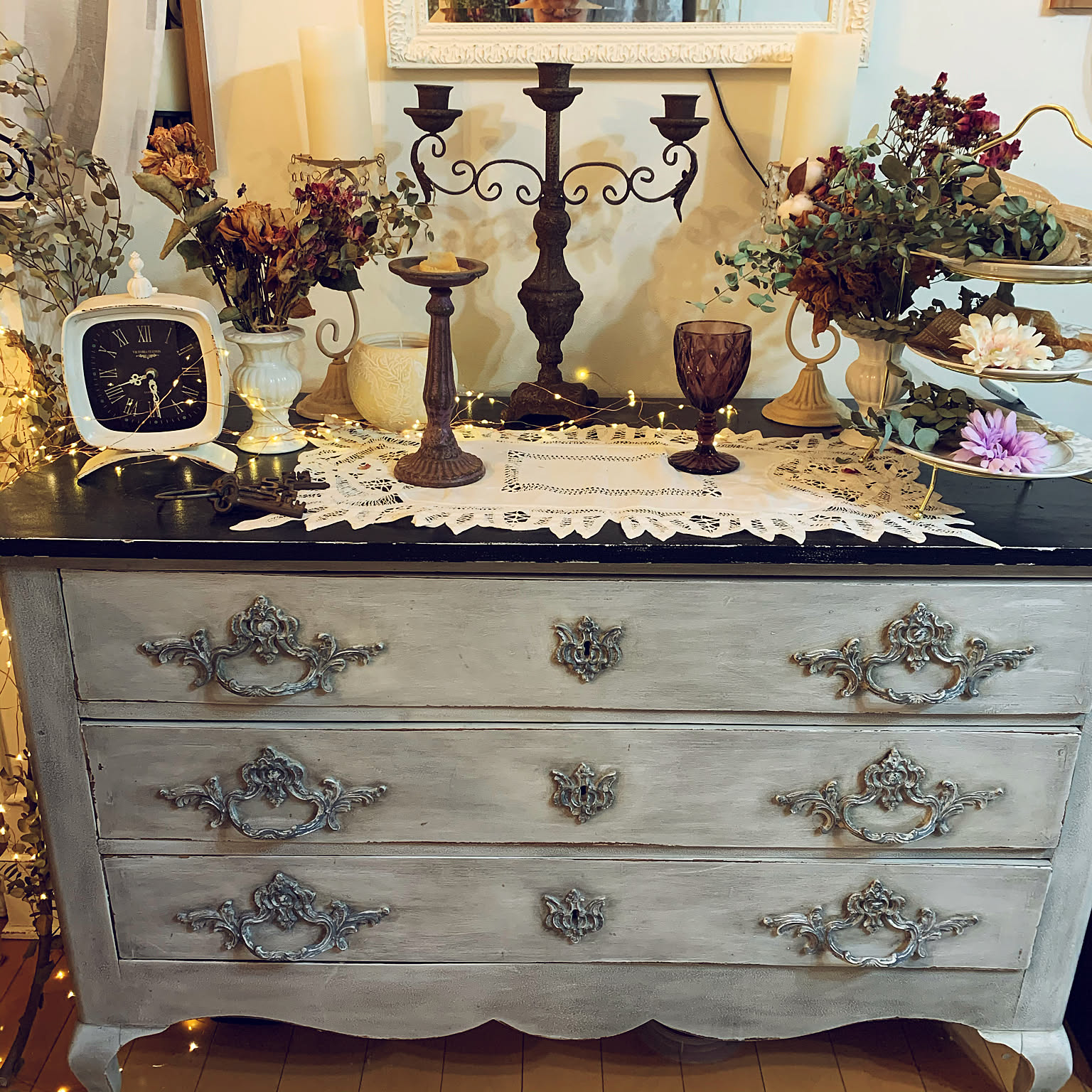 フランス製 北欧 アンティーク コモード チェスト ブロカント シャビー