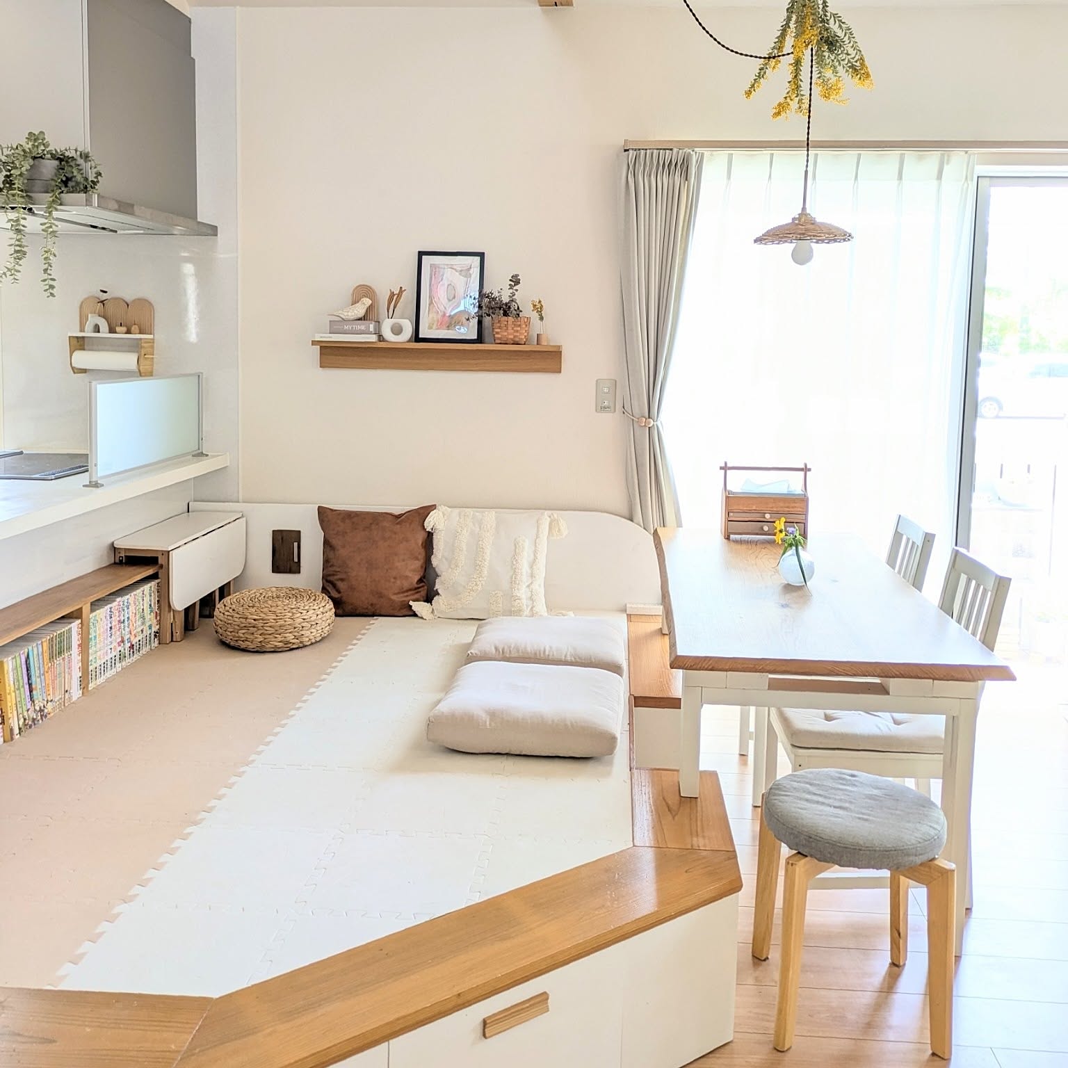 ニトリ 小上がりスペースの商品を使ったおしゃれなインテリア実例