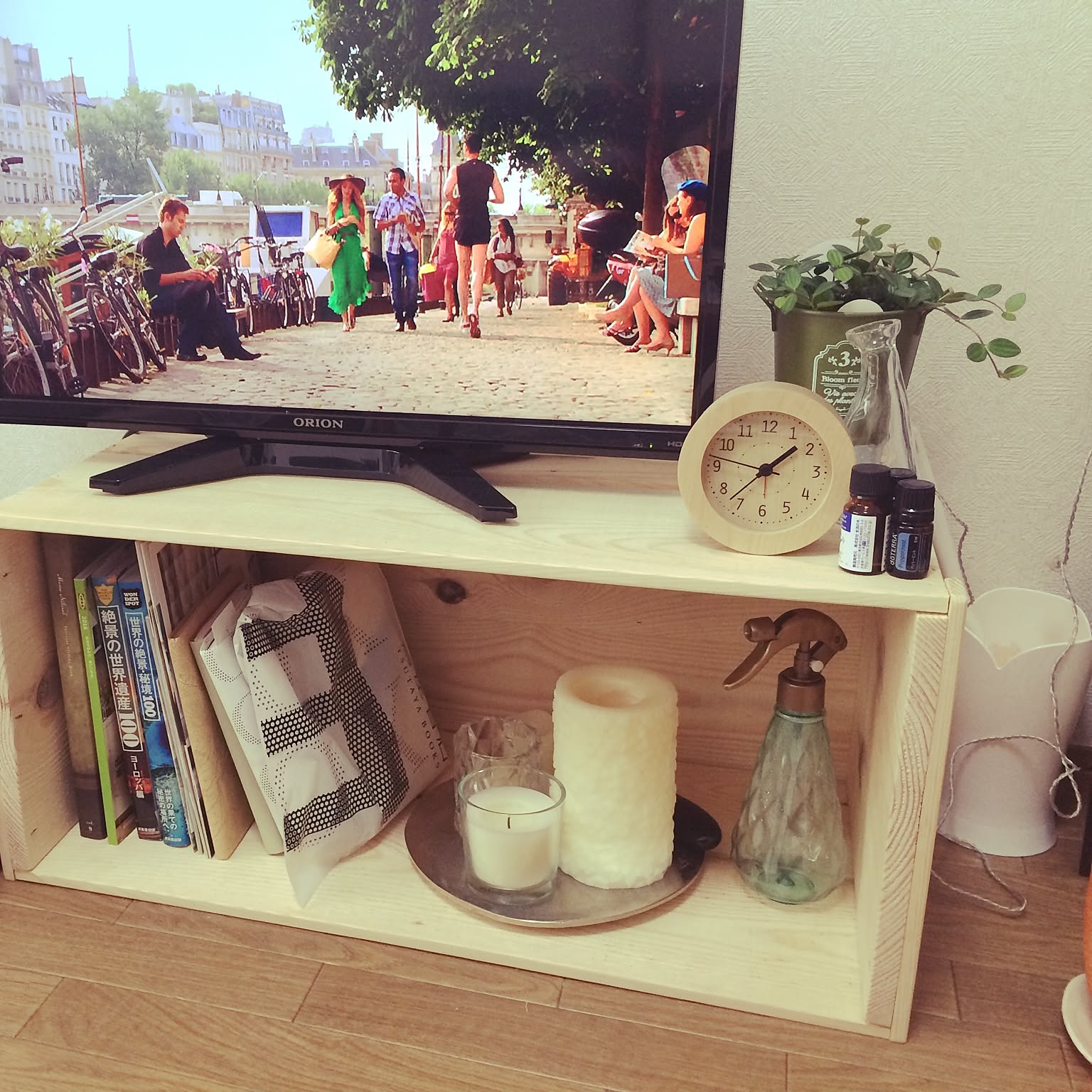 りんご箱でテレビ台のおすすめ商品とおしゃれな実例 ｜ RoomClip