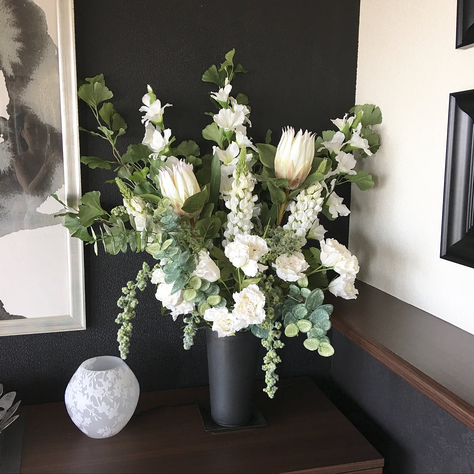 Francfranc アートフラワー 造花 IKEA 花瓶 セット Francfranc アートフラワー 造花 IKEA 花瓶 セット - メルカリ