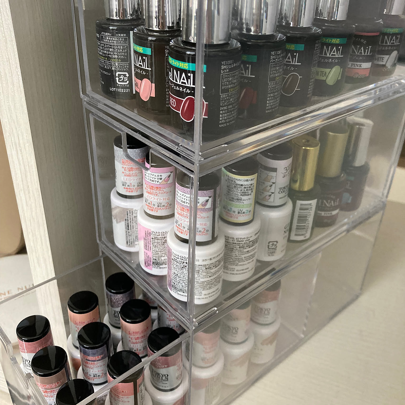 ジェルネイル まとめ売り 101点 収納ケース付き 楽天市場】収納ケース