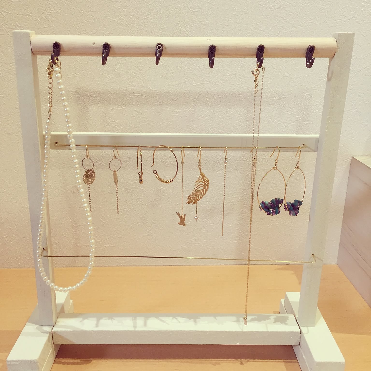 グルーガンメガネスタンドナチュラル100均DIY...などのインテリア実例 - 2019-06-30 08:36:56 ｜  RoomClip（ルームクリップ）