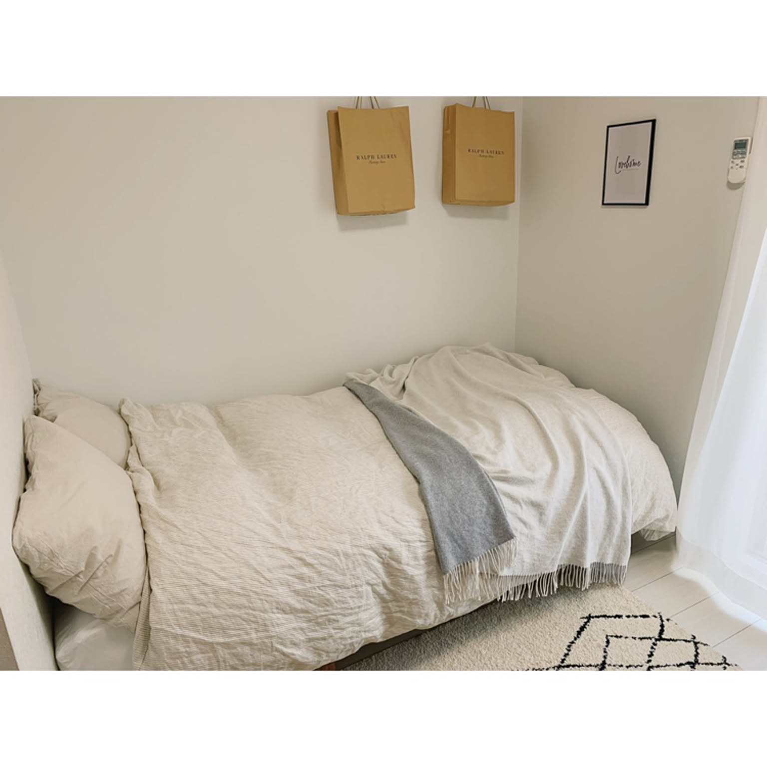 無印良品 麻平織掛ふとんカバーのインテリア実例 ｜ RoomClip