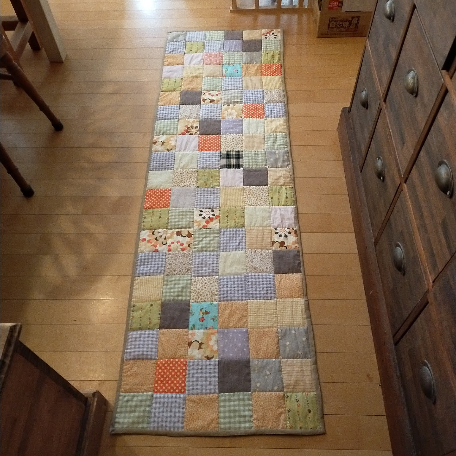 キッチン/ハンドメイド/手作り/パッチワーク/キッチンマットの