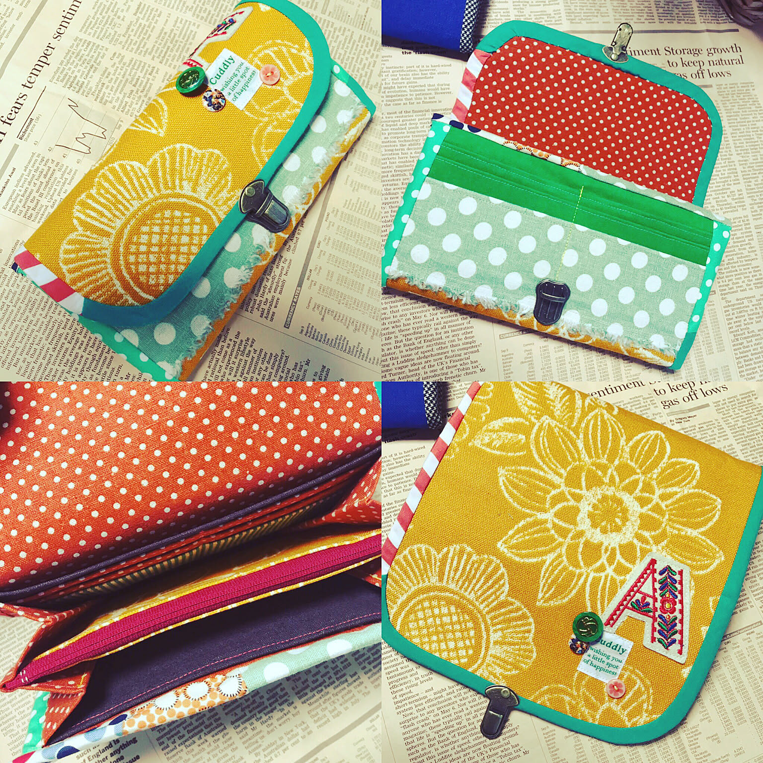 ハンドメイド 長財布のおしゃれなアレンジ・飾り方のインテリア実例