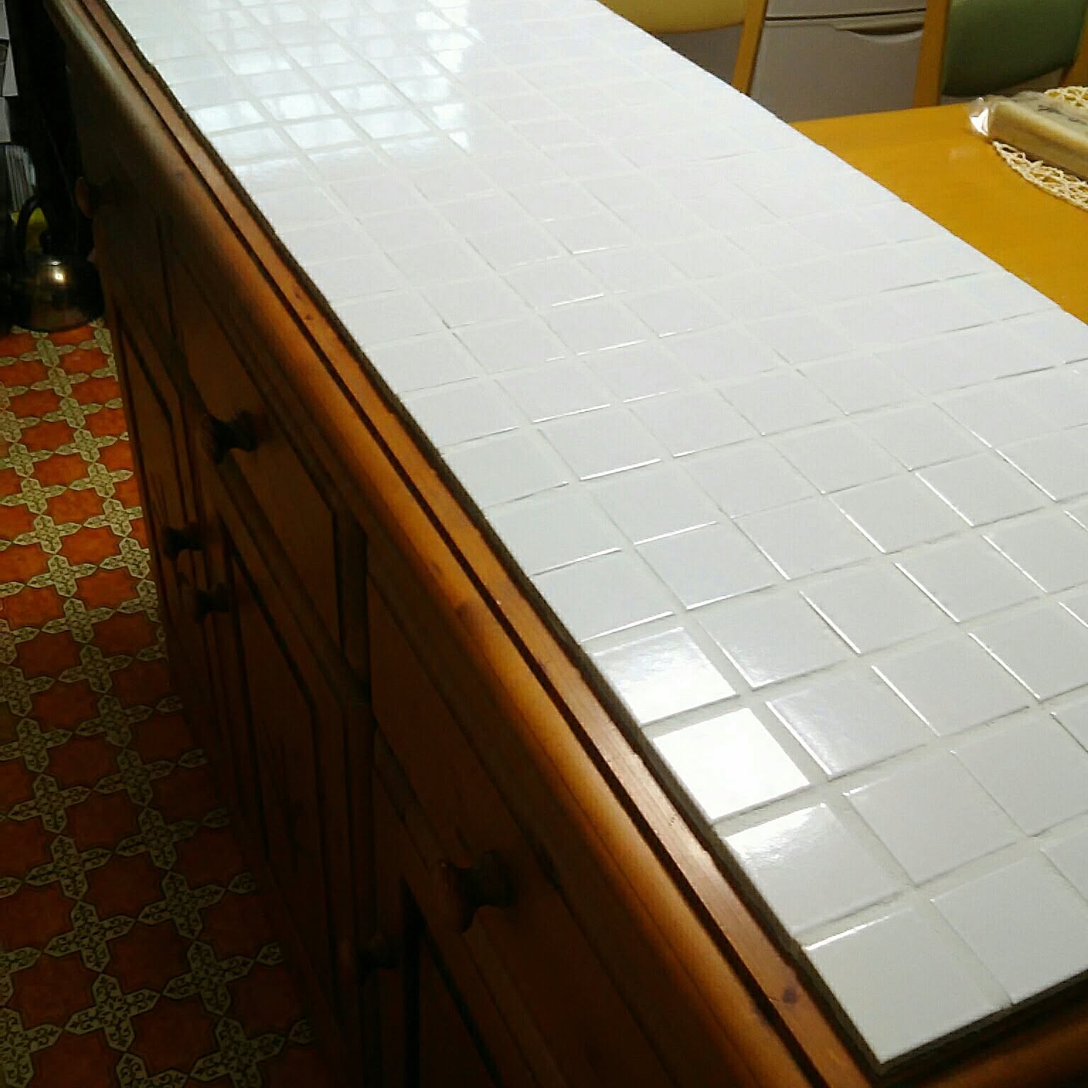 モザイクタイル飾り棚【一点物手作りヴィンテージ