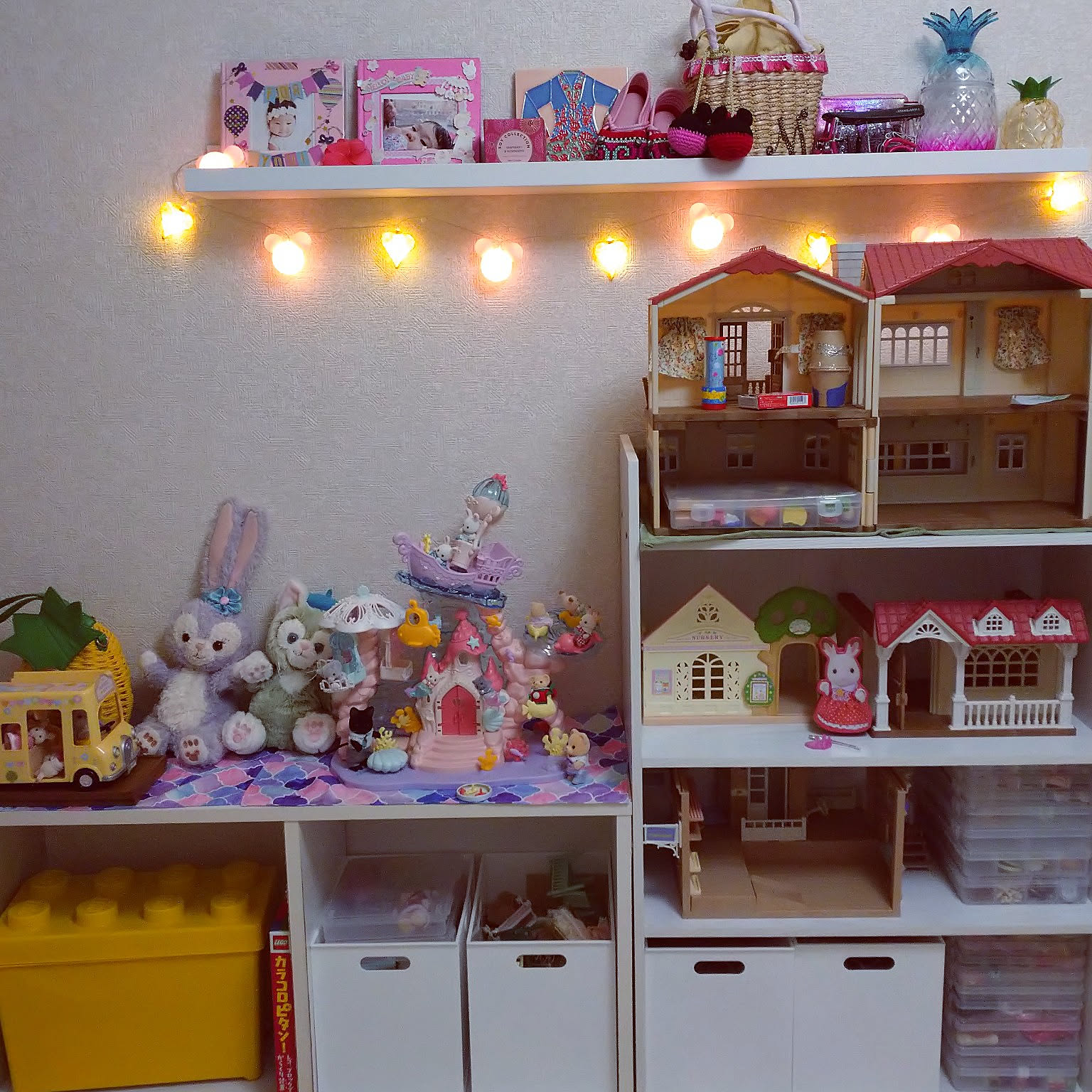 机/子供部屋女の子/子供部屋/シルバニアファミリー/シルバニア収納