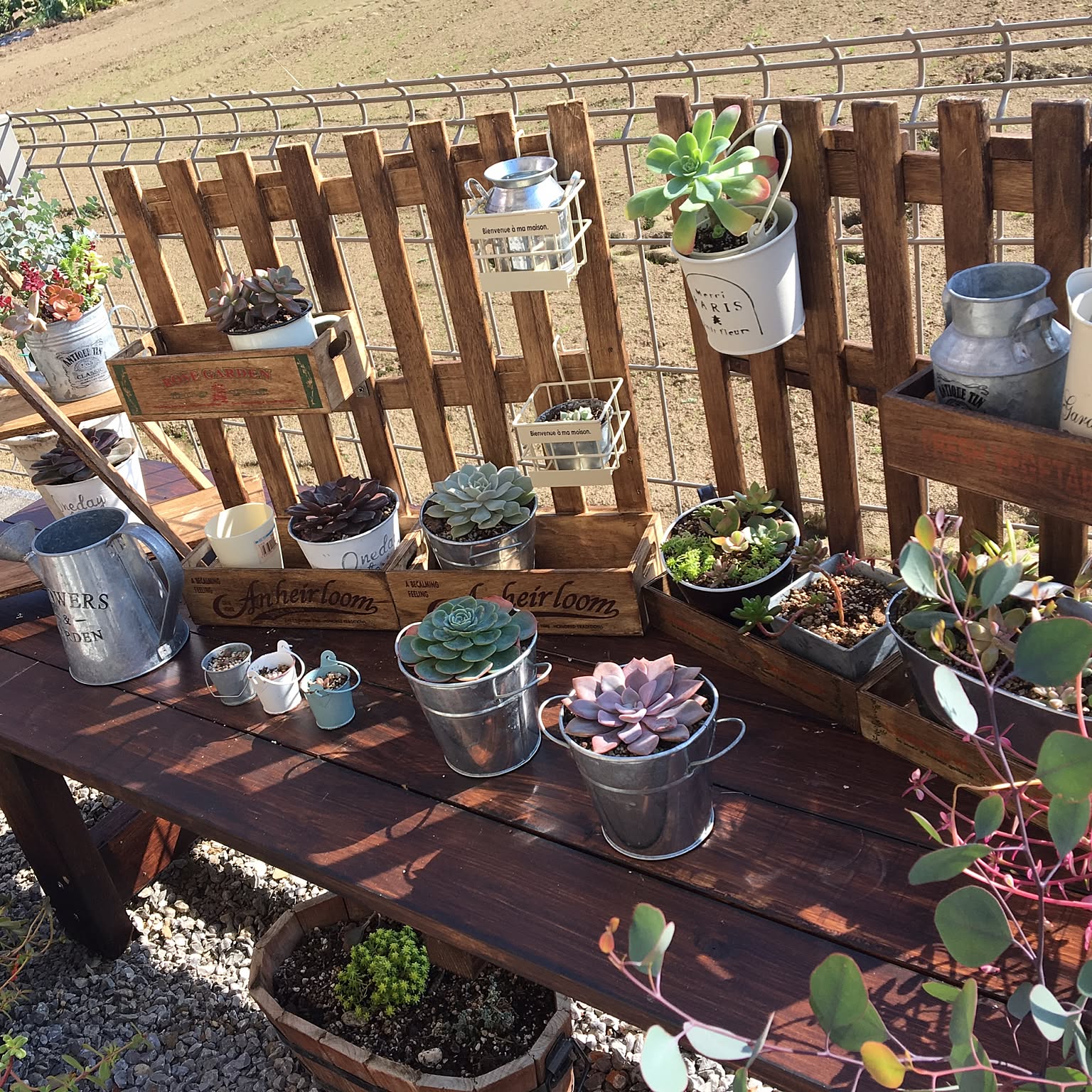No211 ＹＵＫＡ☆商品　三角お屋根の多肉植物５段棚 、brown No211 YUKA☆様専用商品 三角お屋根の多肉植物5段棚 、brown